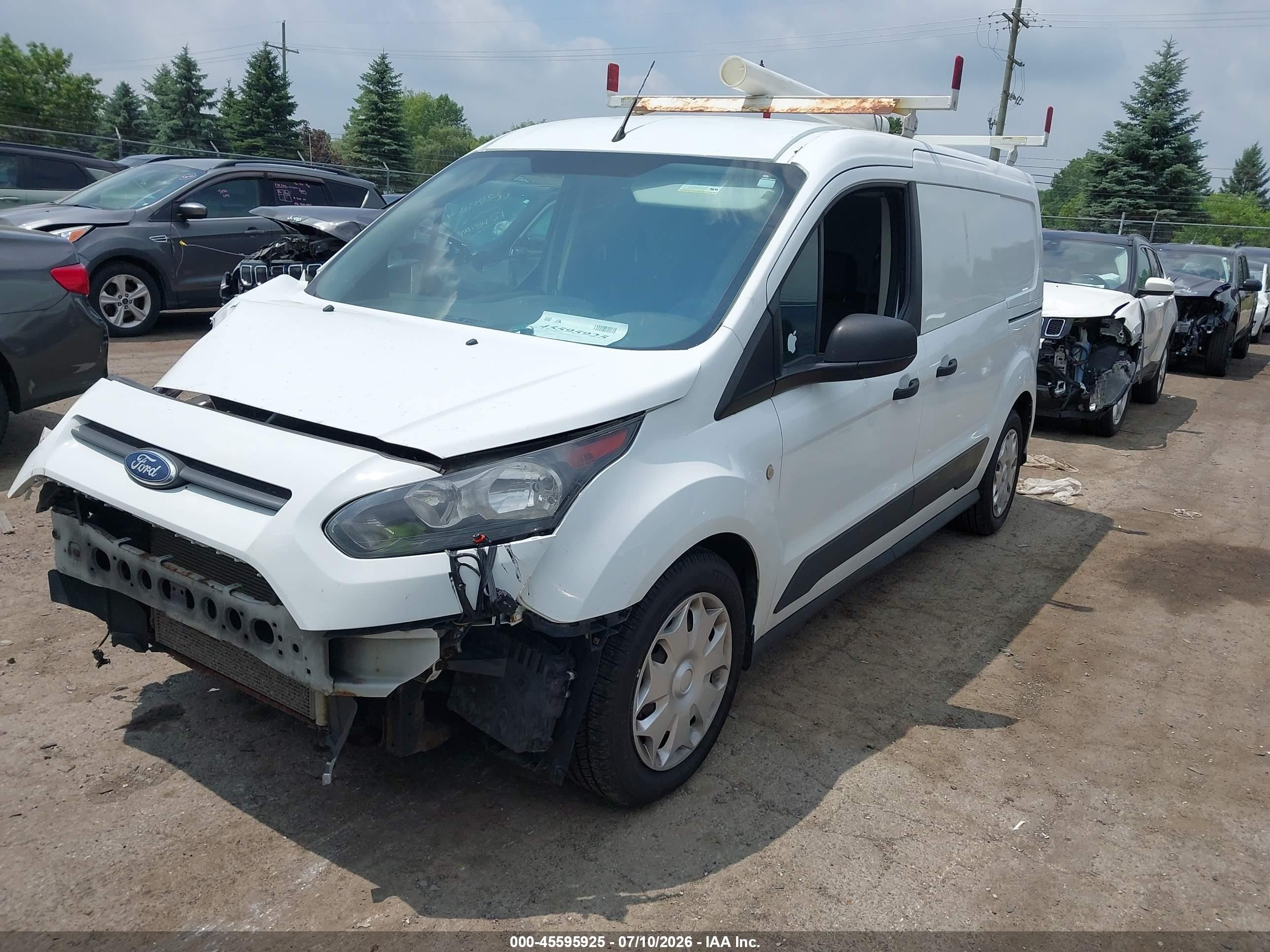 2015 Ford Transit Connect Xlt White vin: NM0LS7F76F1179830