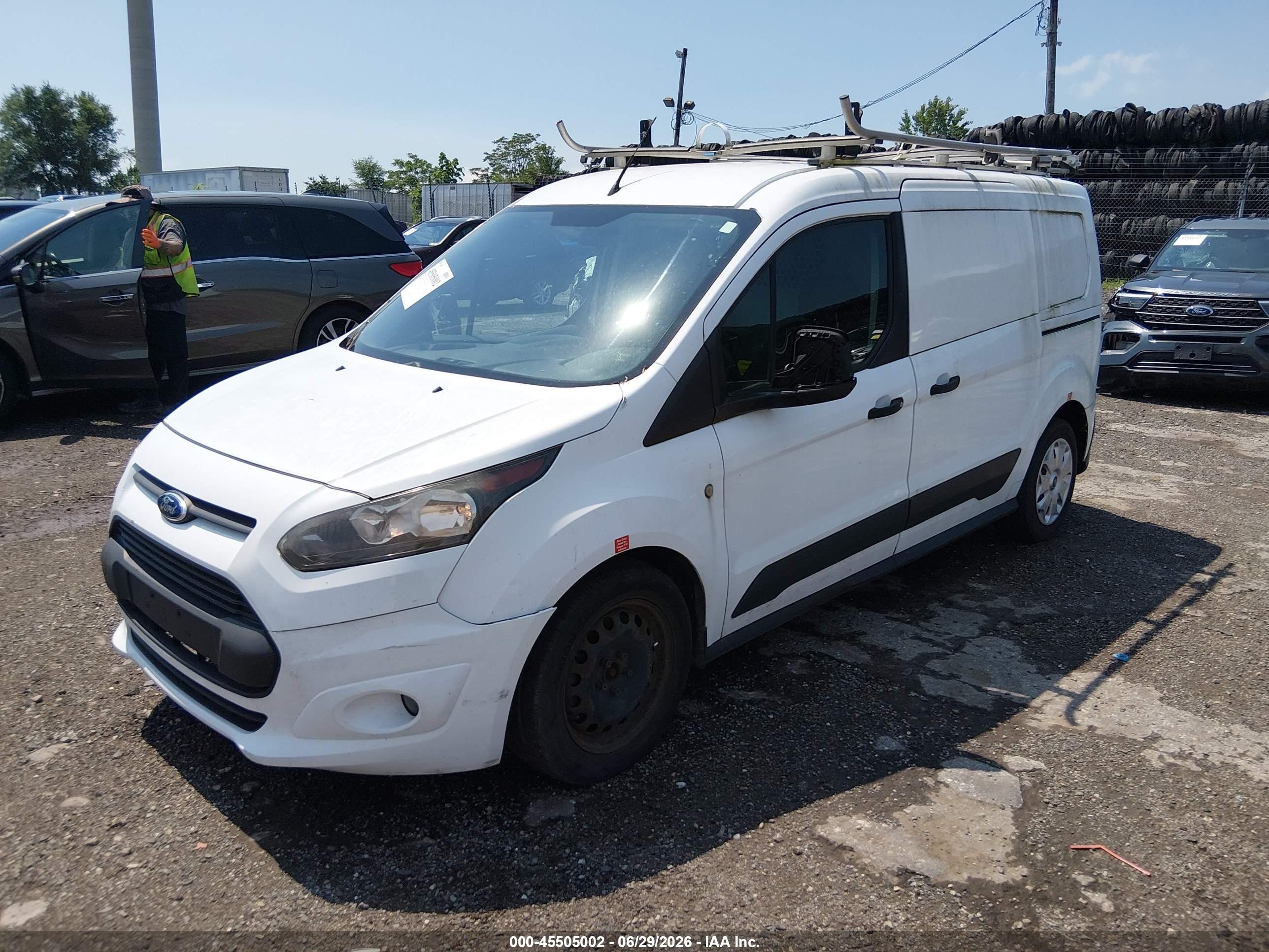 2015 Ford Transit Connect Xlt White vin: NM0LS7F76F1222109