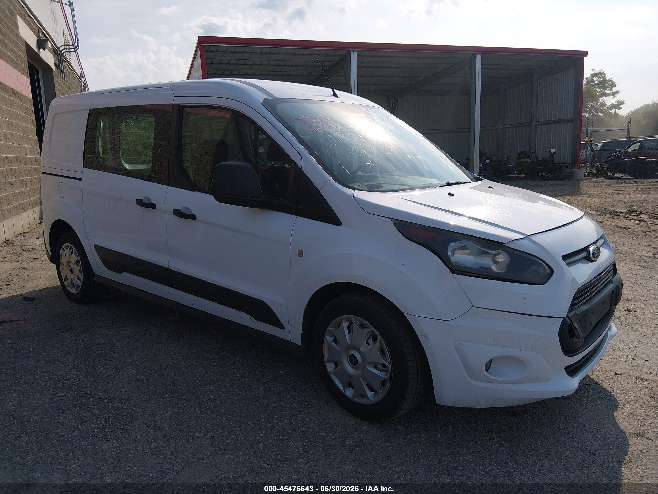 2014 Ford Transit Connect Xlt White vin: NM0LS7F77E1164655