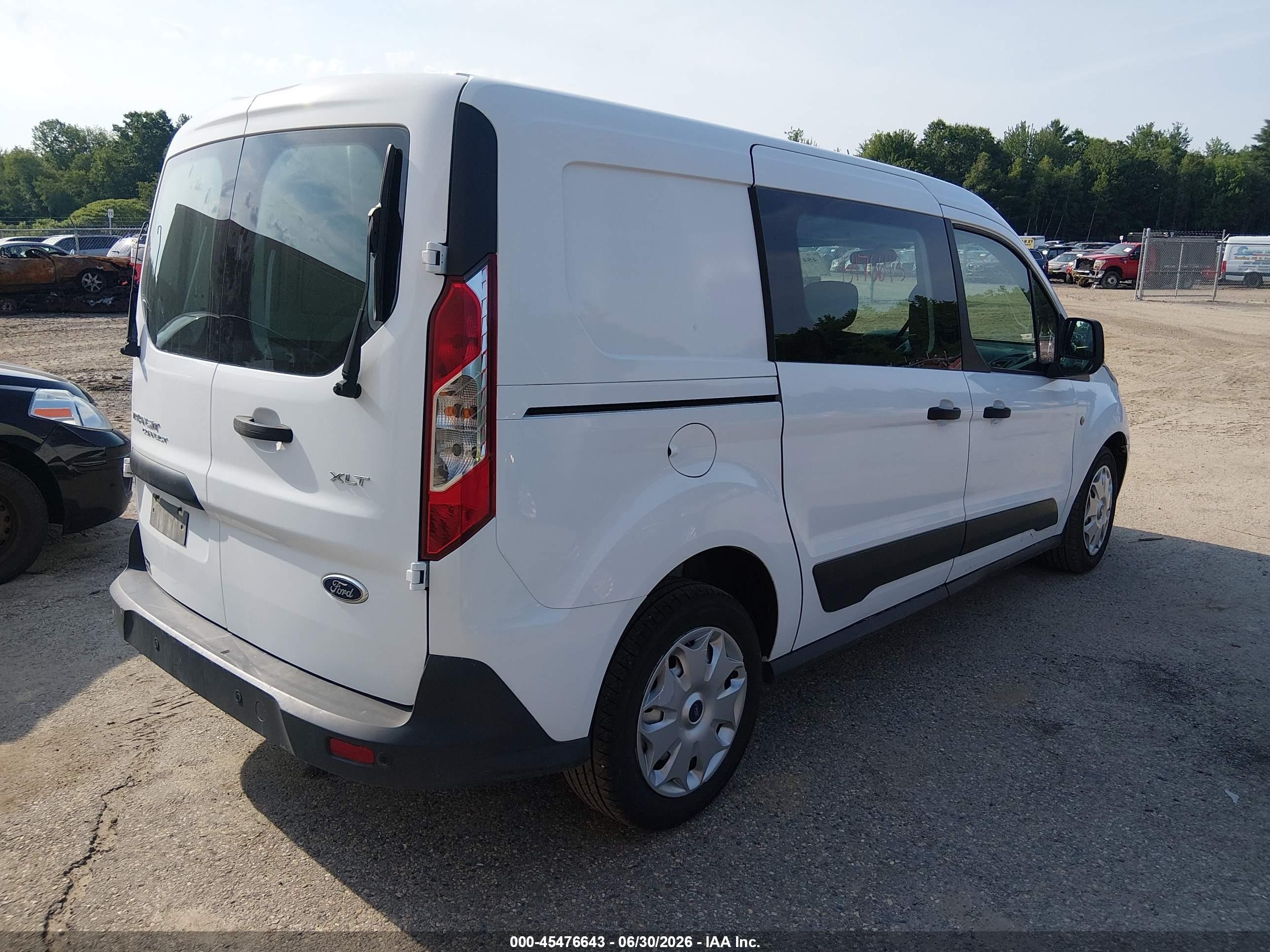 2014 Ford Transit Connect Xlt White vin: NM0LS7F77E1164655
