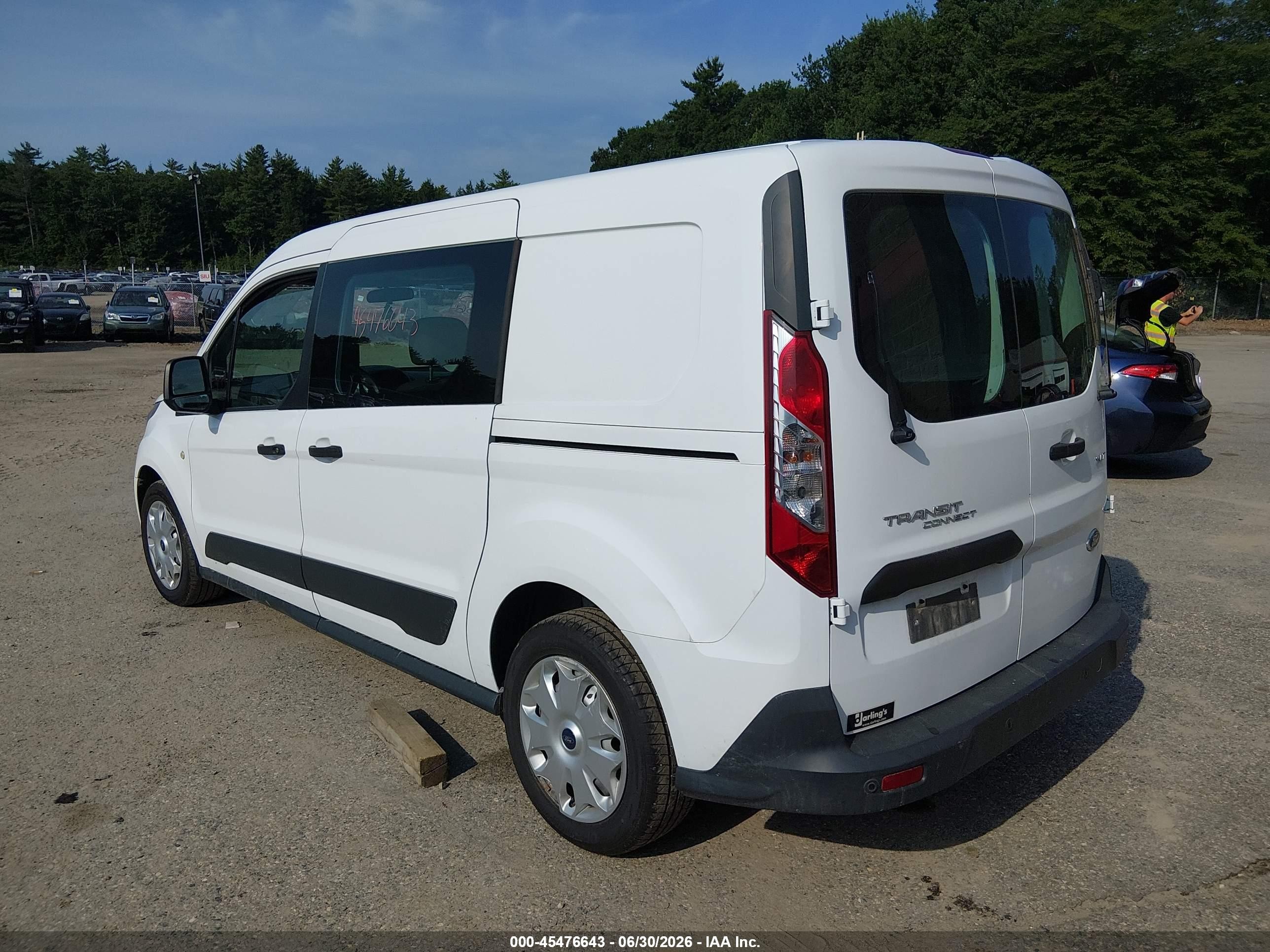 2014 Ford Transit Connect Xlt White vin: NM0LS7F77E1164655