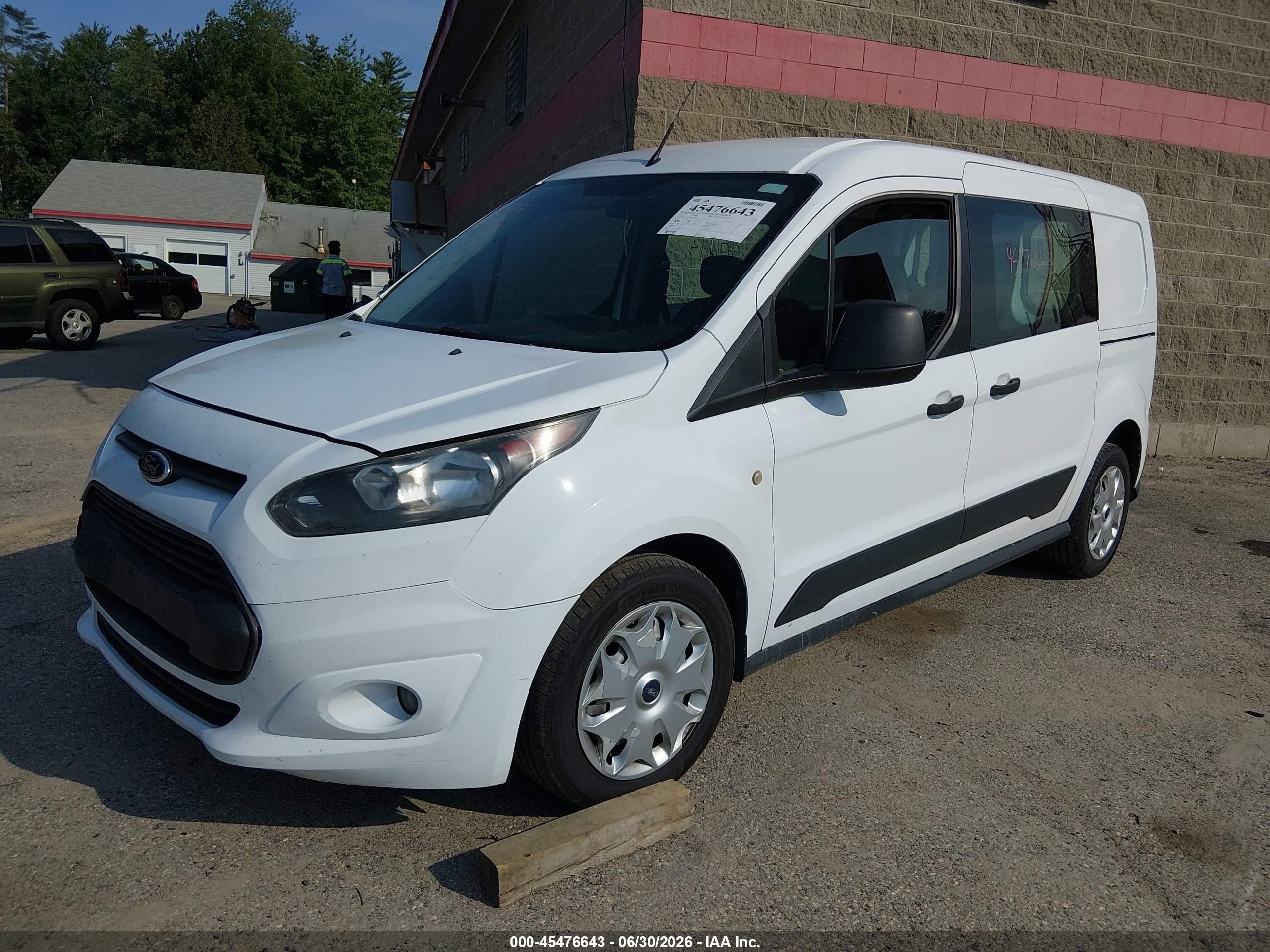 2014 Ford Transit Connect Xlt White vin: NM0LS7F77E1164655