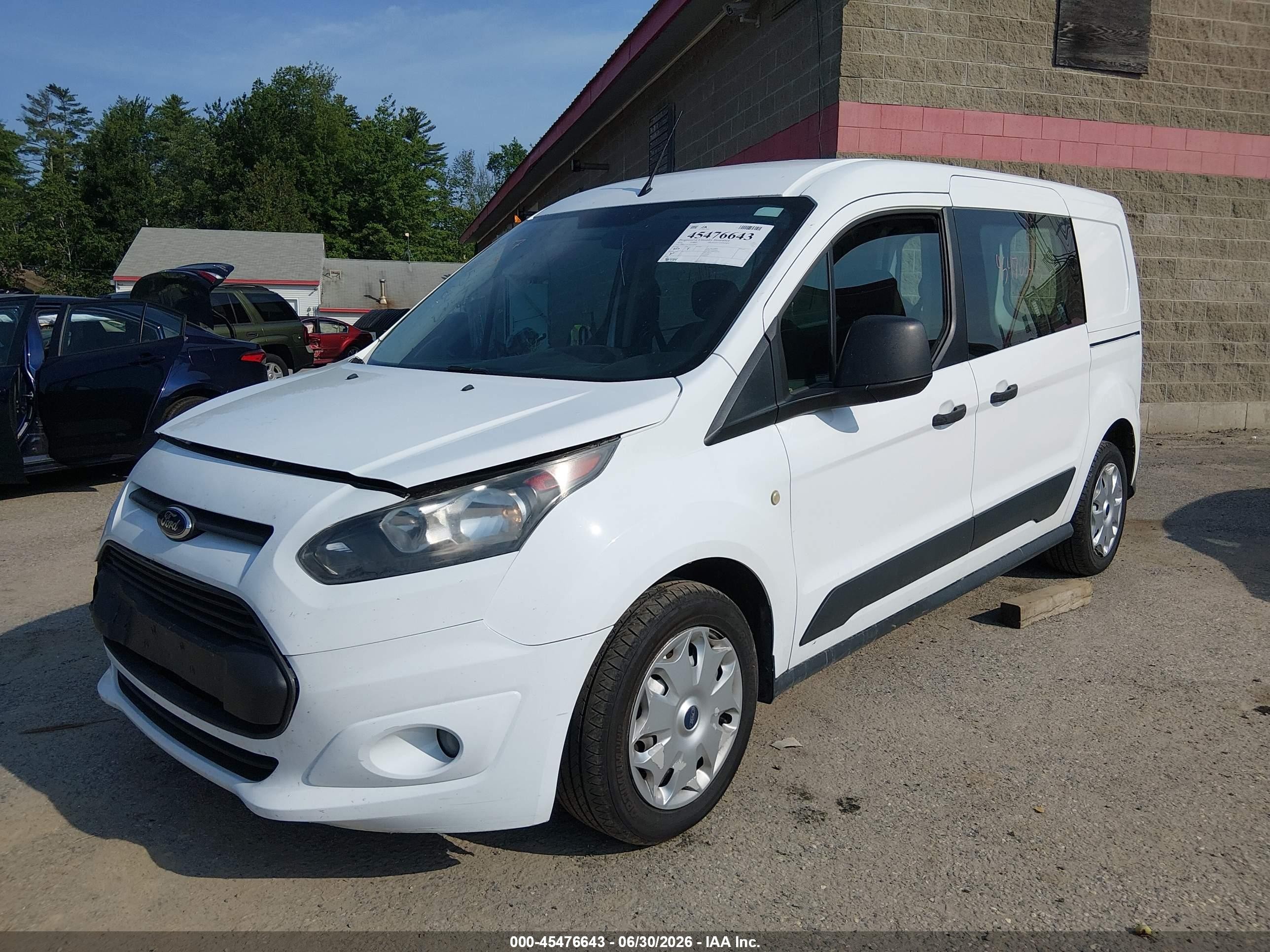 2014 Ford Transit Connect Xlt White vin: NM0LS7F77E1164655