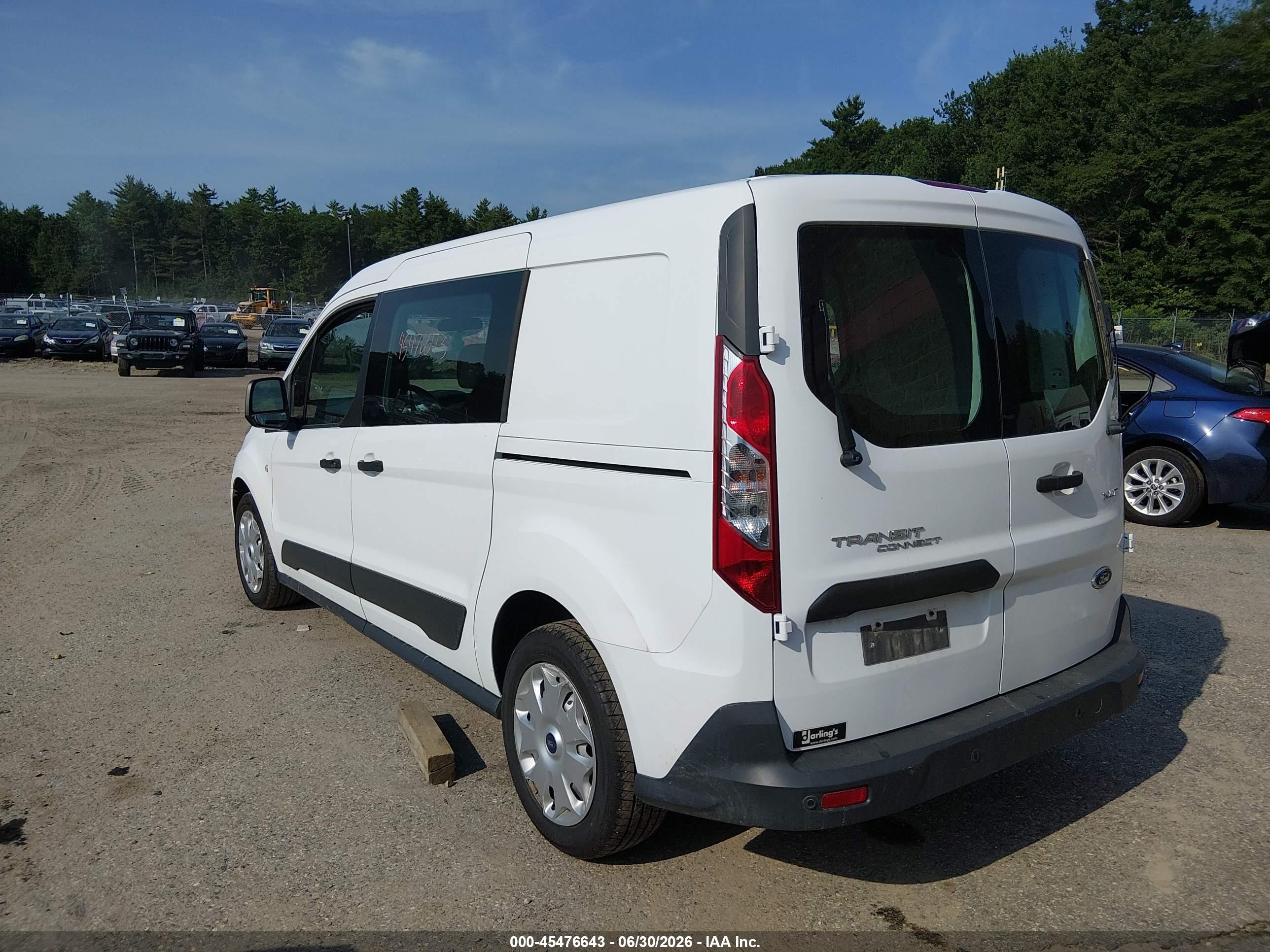 2014 Ford Transit Connect Xlt White vin: NM0LS7F77E1164655