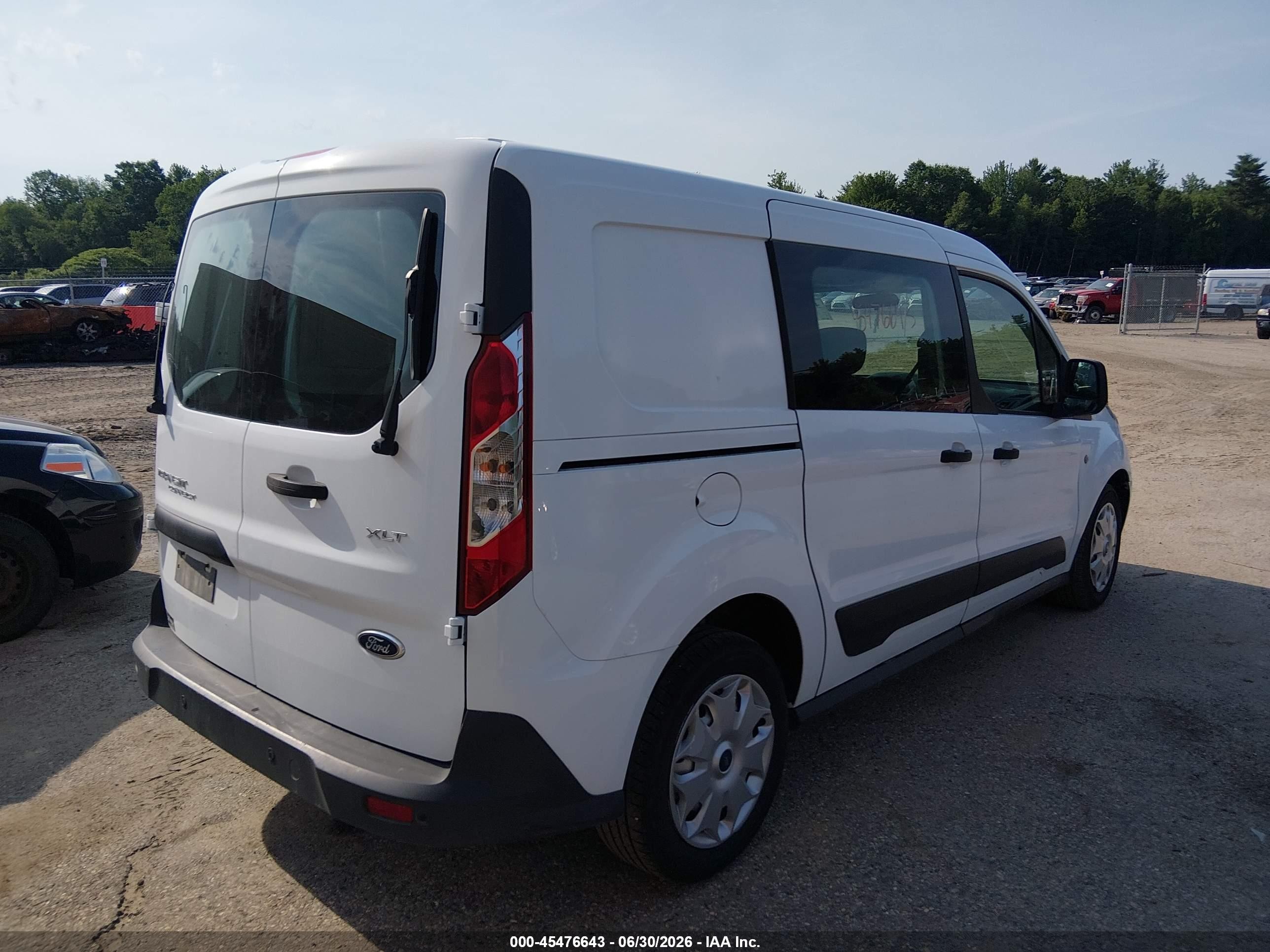 2014 Ford Transit Connect Xlt White vin: NM0LS7F77E1164655