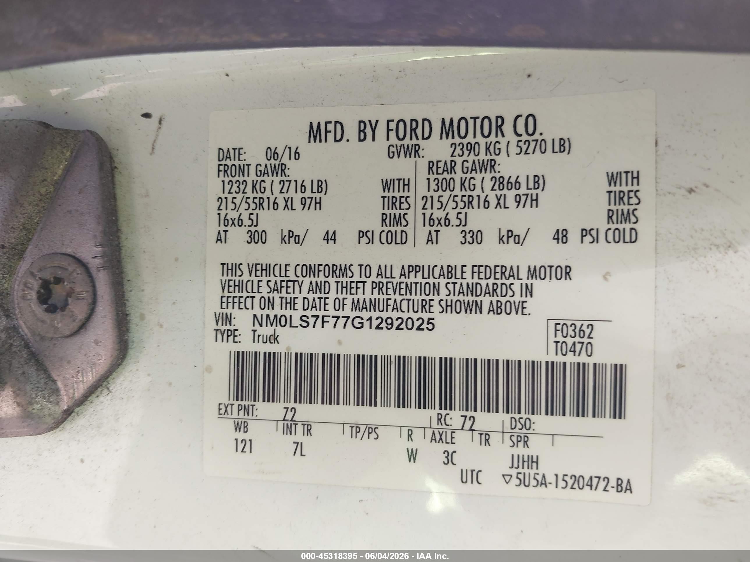 2016 Ford Transit Connect Xlt White vin: NM0LS7F77G1292025