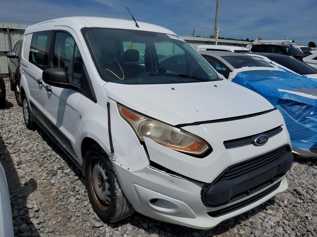 2014 Ford Transit Connect Xlt White vin: NM0LS7F78E1150540