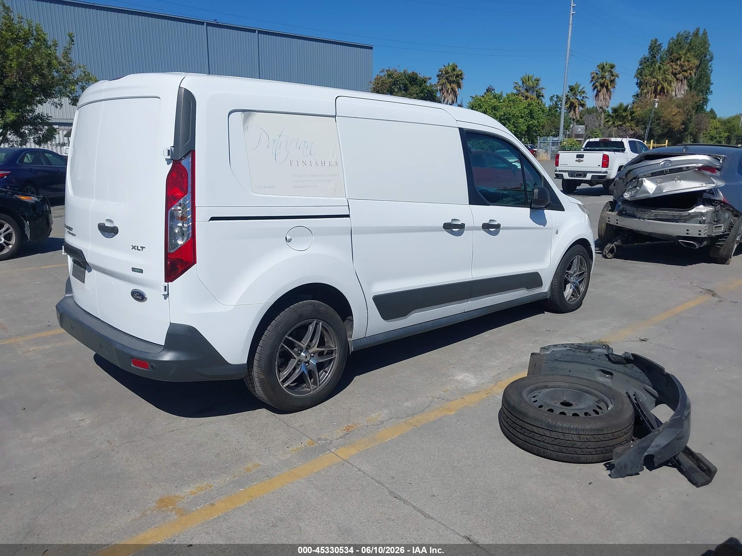 2014 Ford Transit Connect Xlt White vin: NM0LS7FX8E1164244