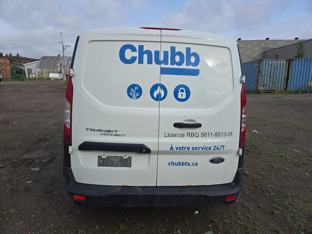2019 Ford Transit Connect White vin: NM0LS7S23K1430775 Damage: Rear Bumper, Chipped, 10 Or More