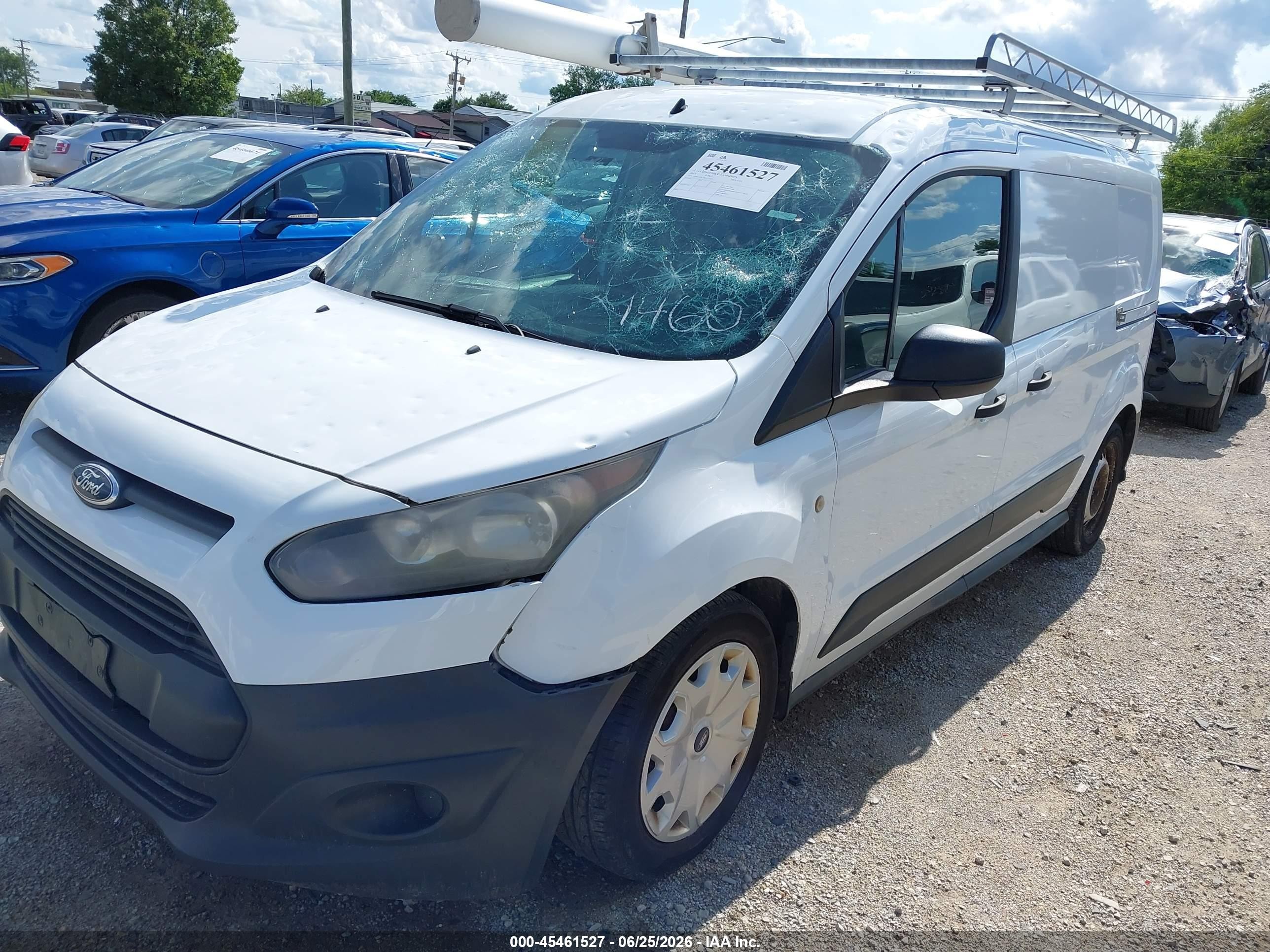 2014 Ford Transit Connect Xl White vin: NM0LS7E79E1171673
