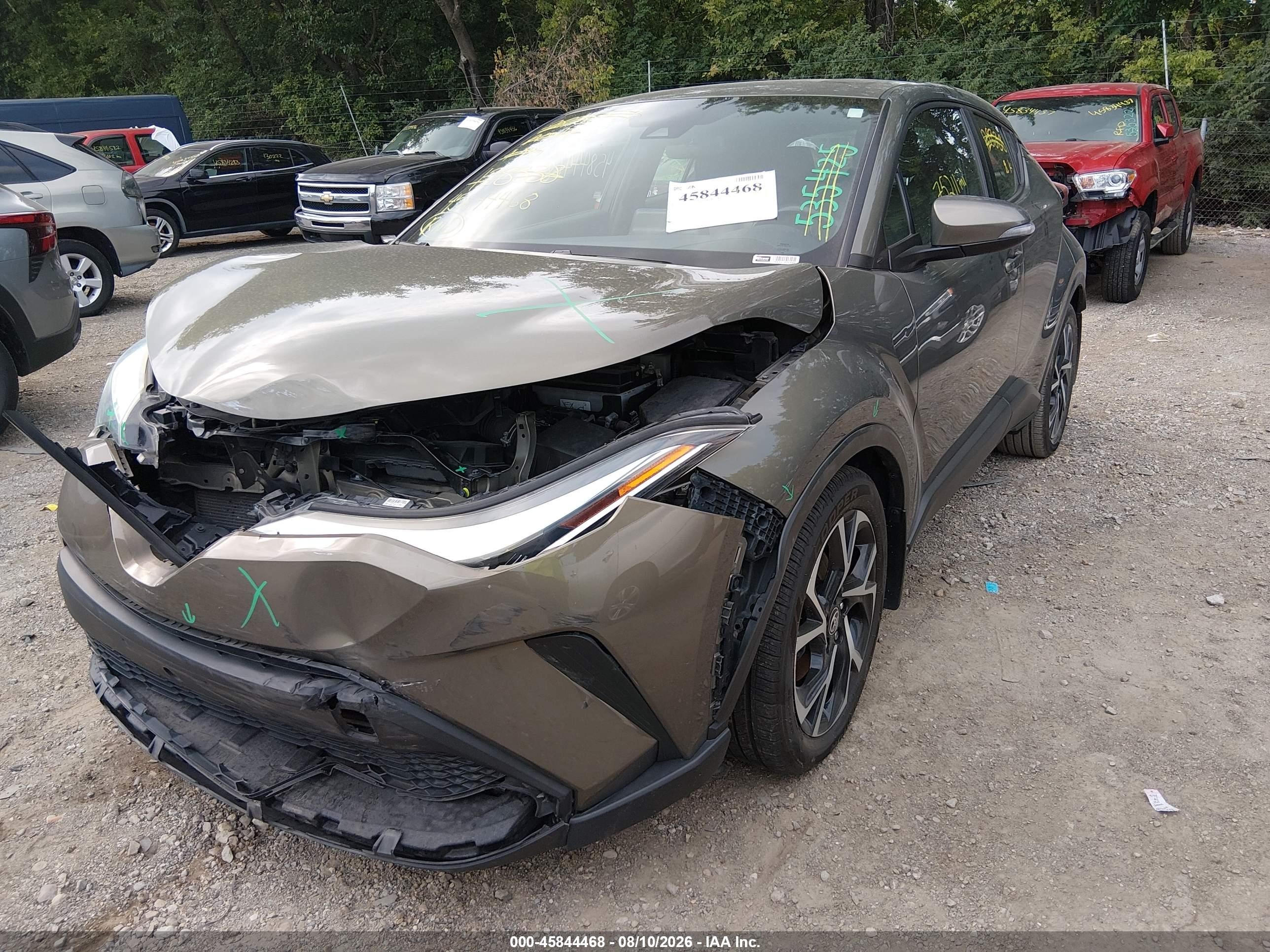 2021 Toyota C-hr Xle Gray vin: NMTKHMBX0MR128338