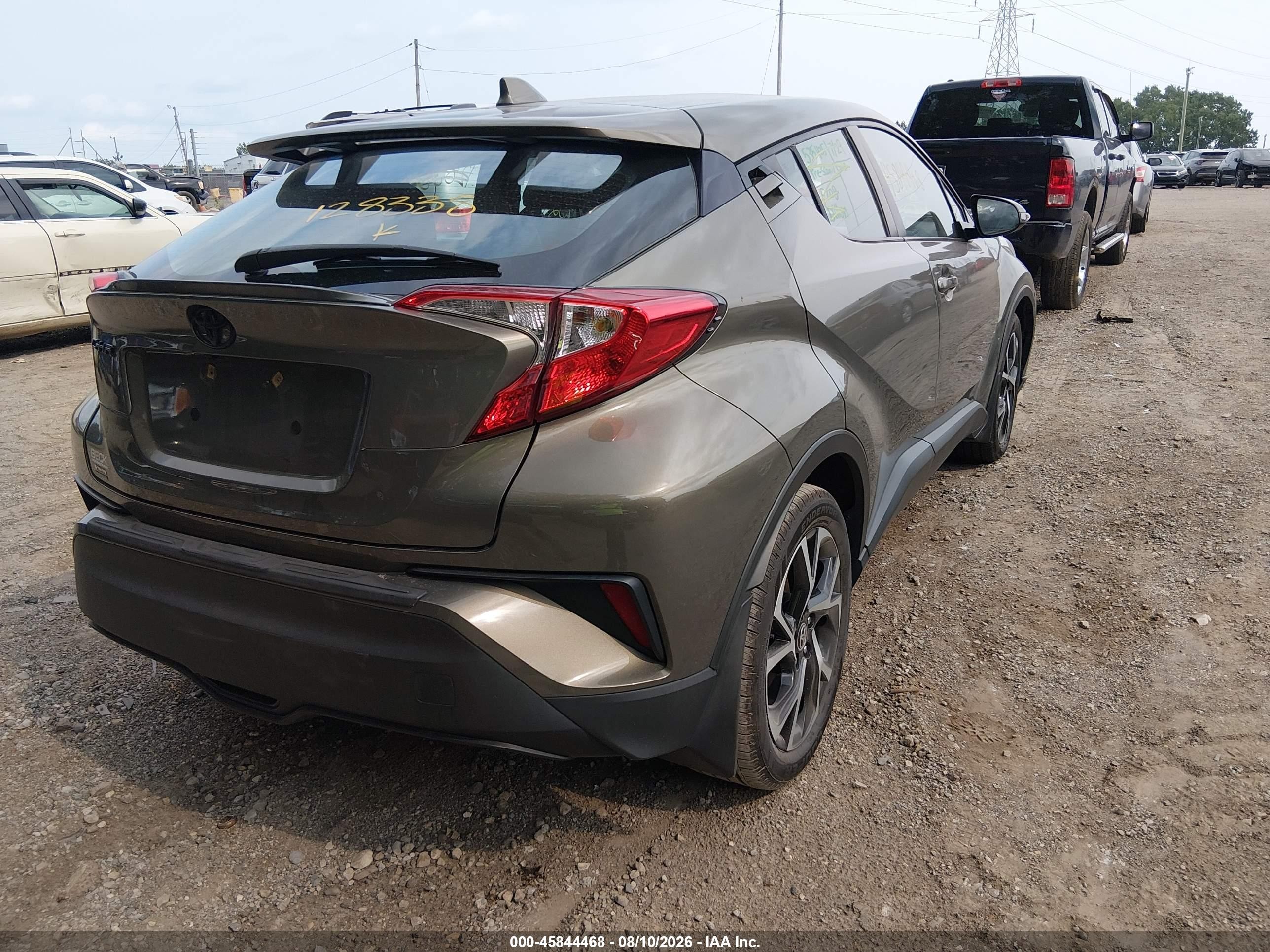 2021 Toyota C-hr Xle Gray vin: NMTKHMBX0MR128338