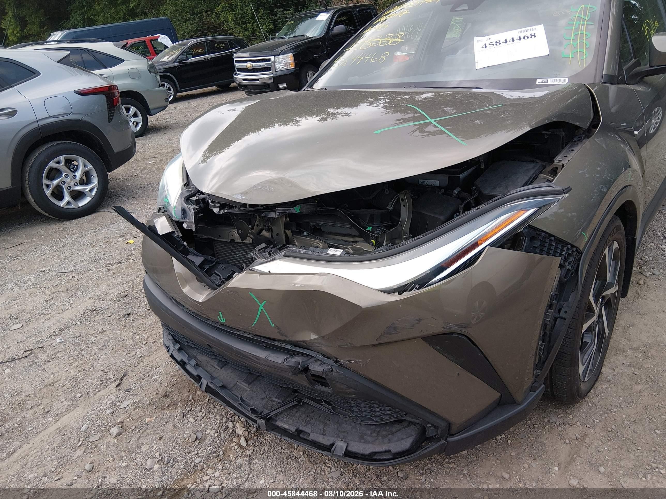 2021 Toyota C-hr Xle Gray vin: NMTKHMBX0MR128338