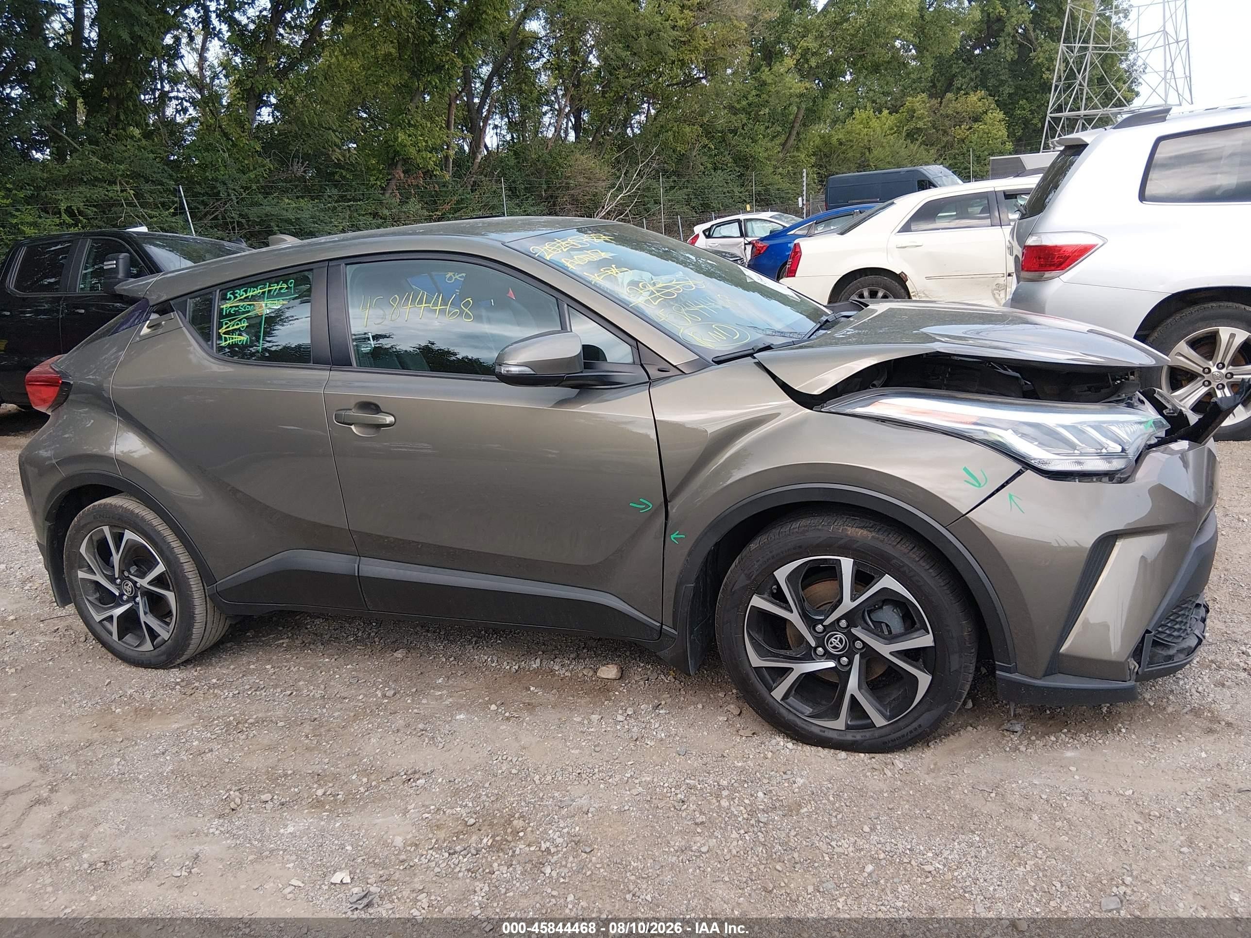 2021 Toyota C-hr Xle Gray vin: NMTKHMBX0MR128338