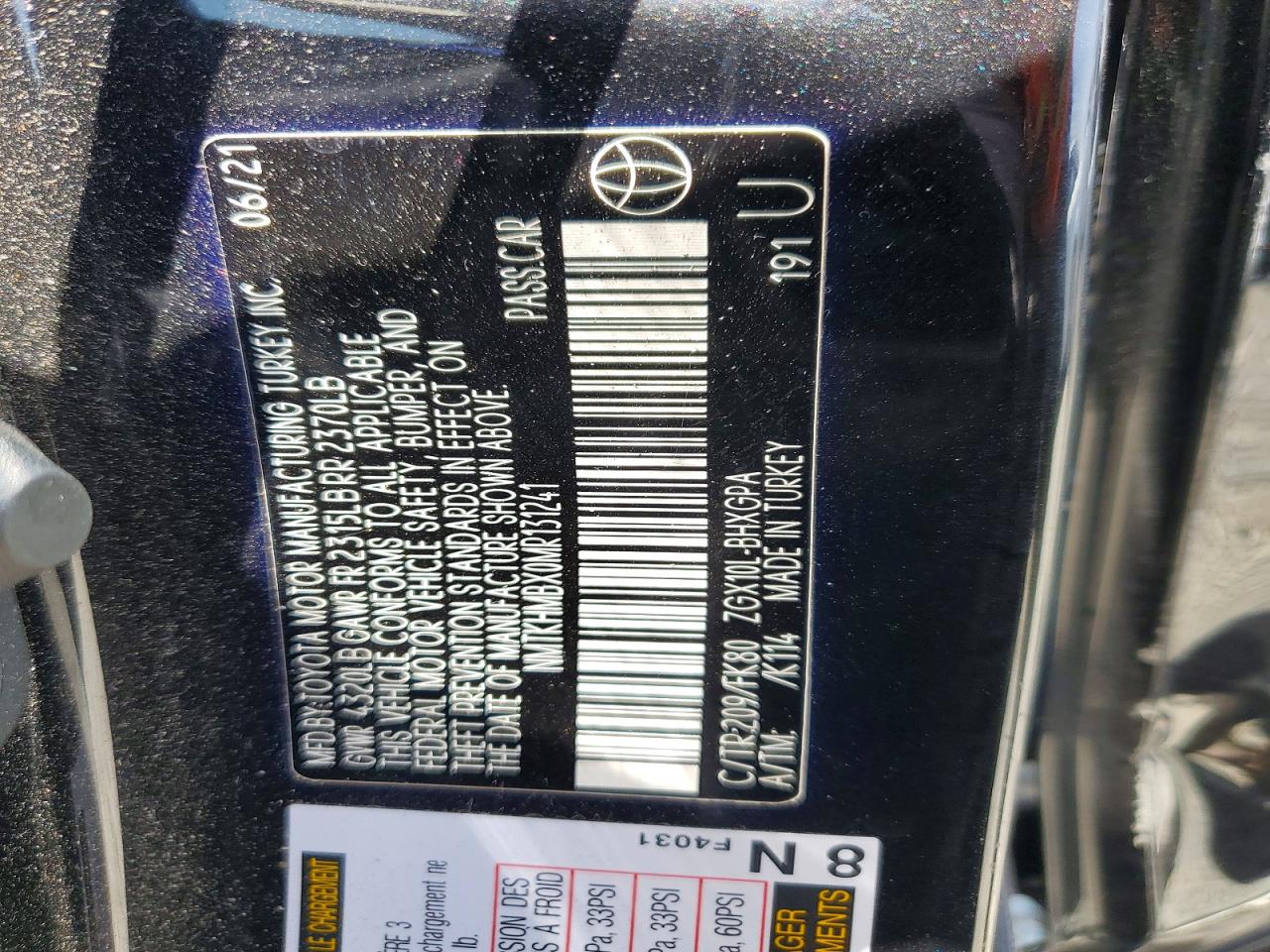 2021 Toyota C-hr Xle Black vin: NMTKHMBX0MR131241