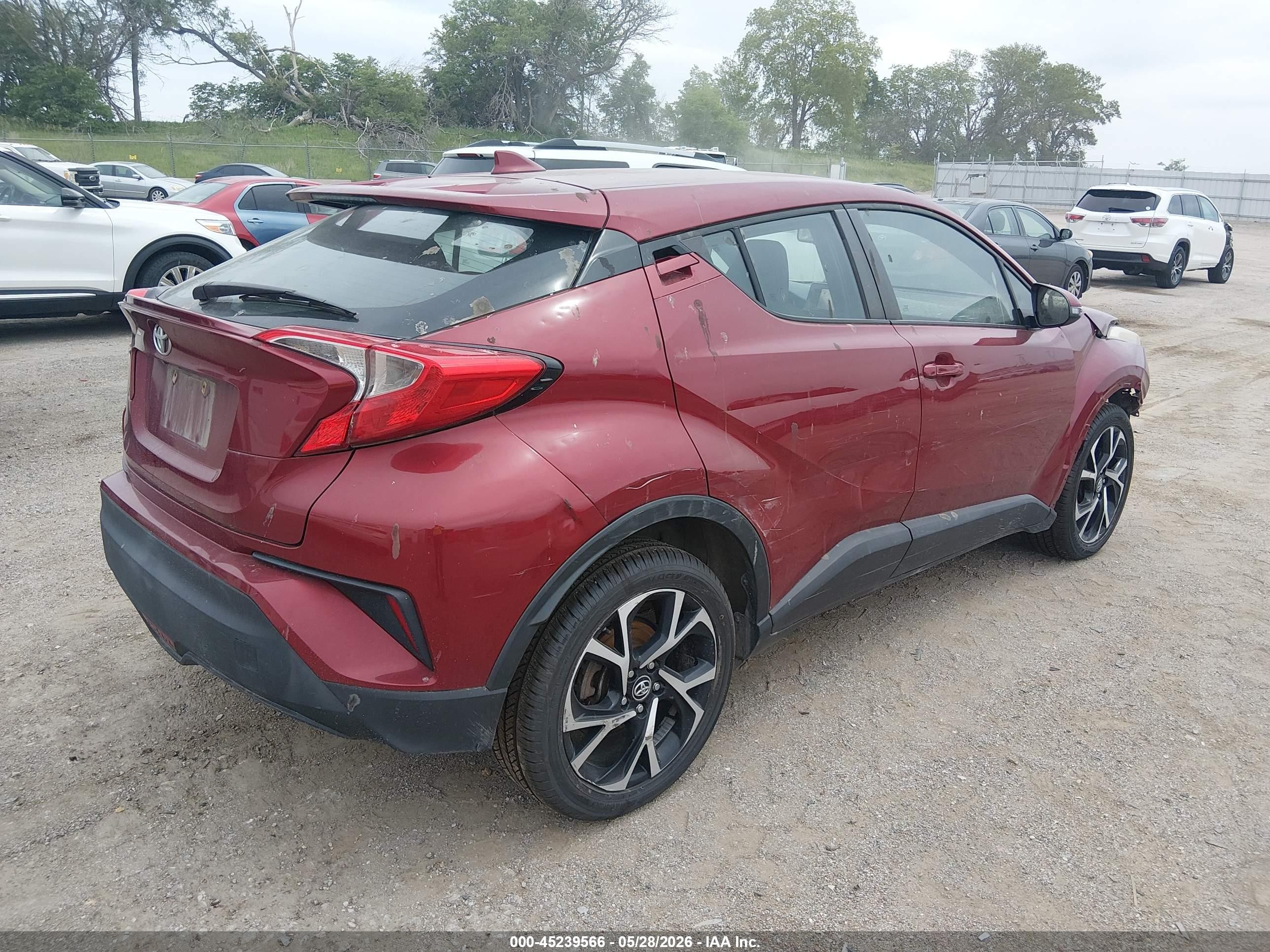 2018 Toyota C-hr Xle Premium Red vin: NMTKHMBX3JR024874