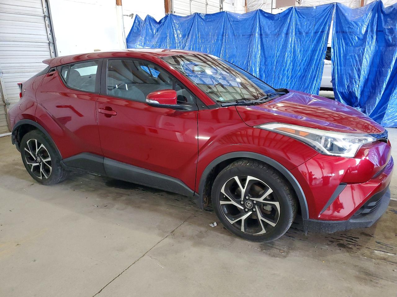 2018 Toyota C-hr Xle Темно-бордовый vin: NMTKHMBX4JR061481