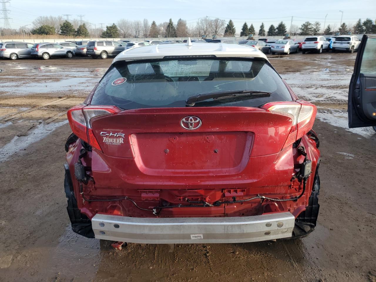 2018 Toyota C-hr Xle Premium Красный vin: NMTKHMBX6JR016946