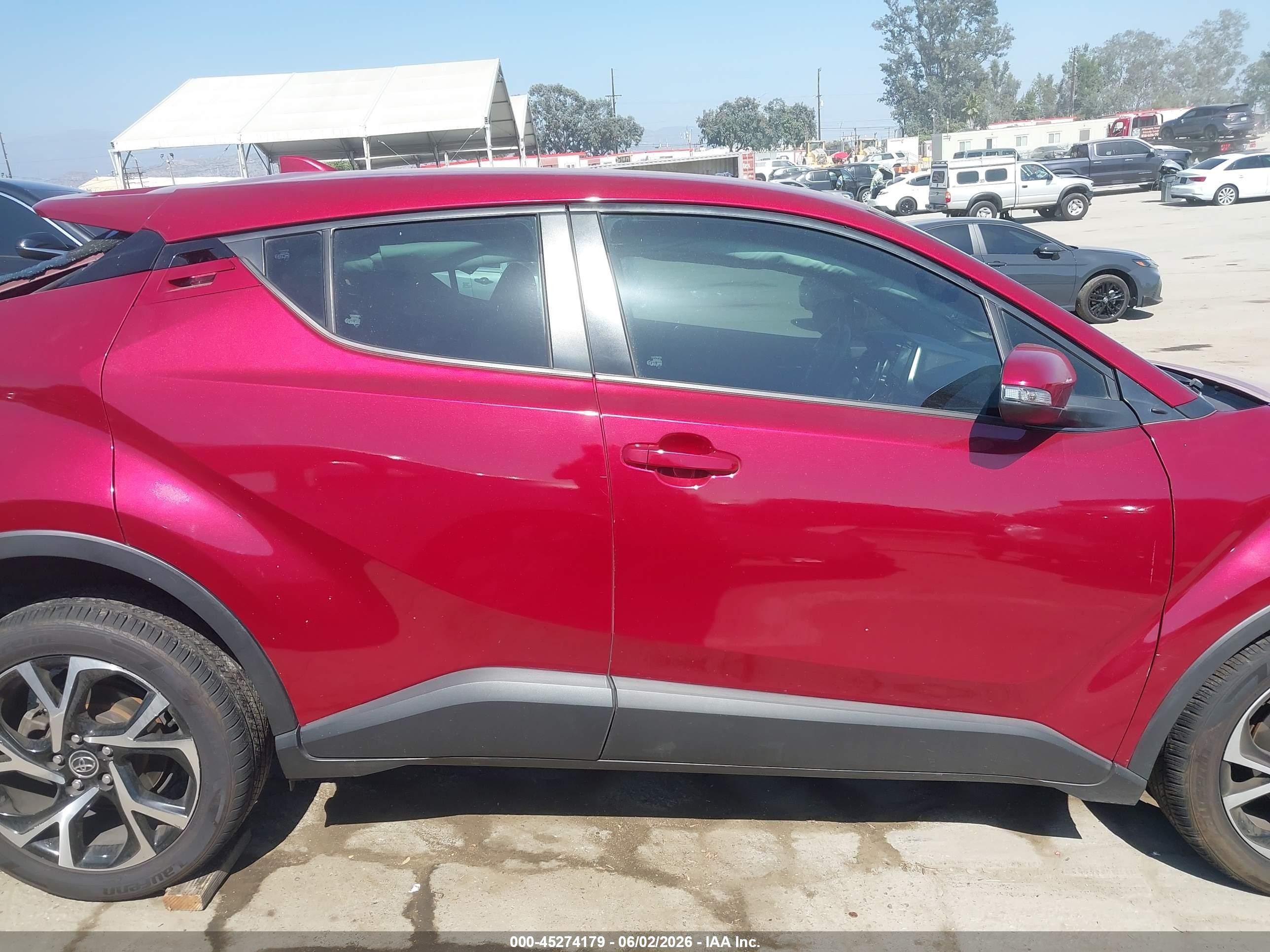 2018 Toyota C-hr Xle Red vin: NMTKHMBX6JR034170