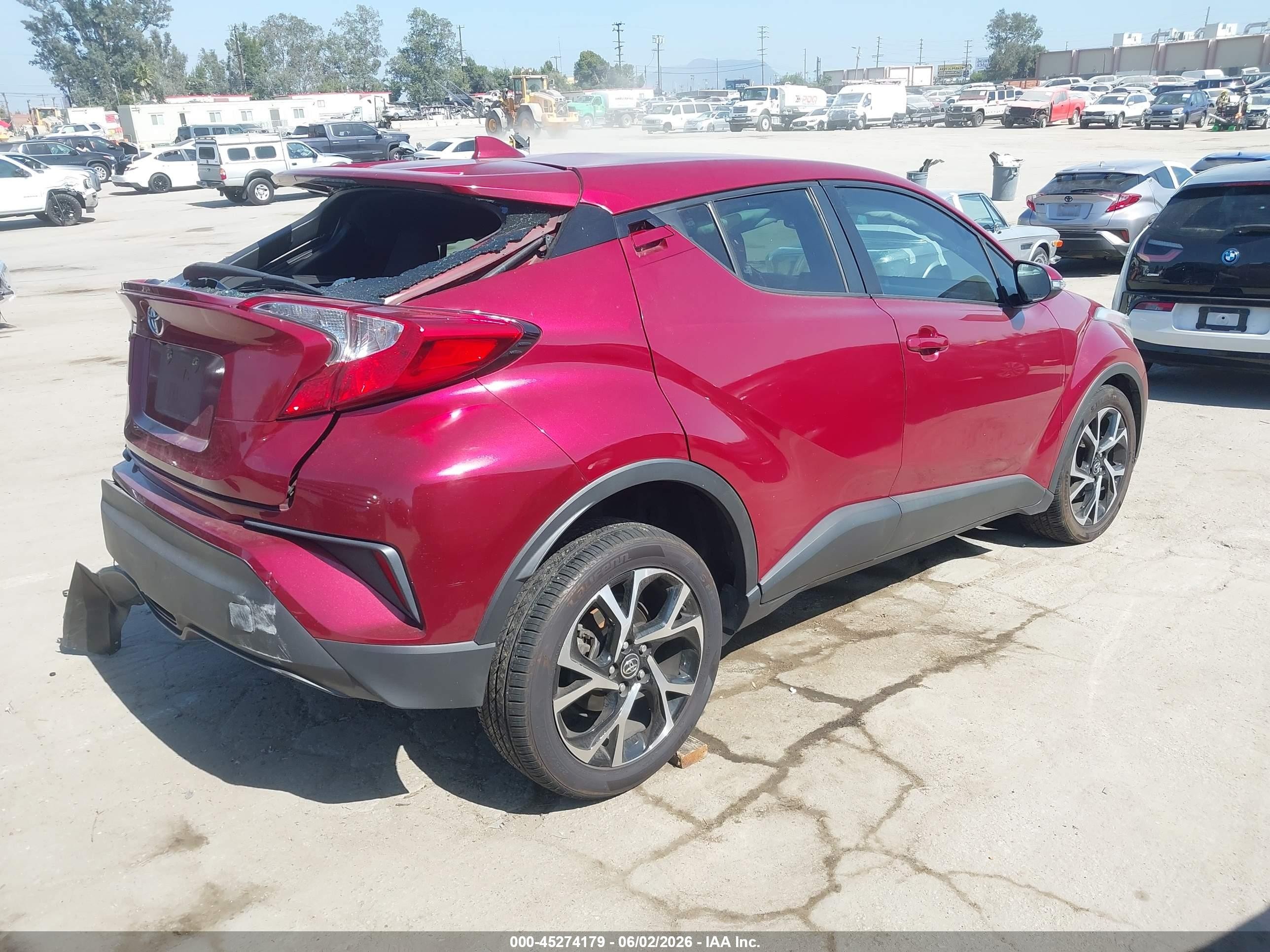 2018 Toyota C-hr Xle Red vin: NMTKHMBX6JR034170