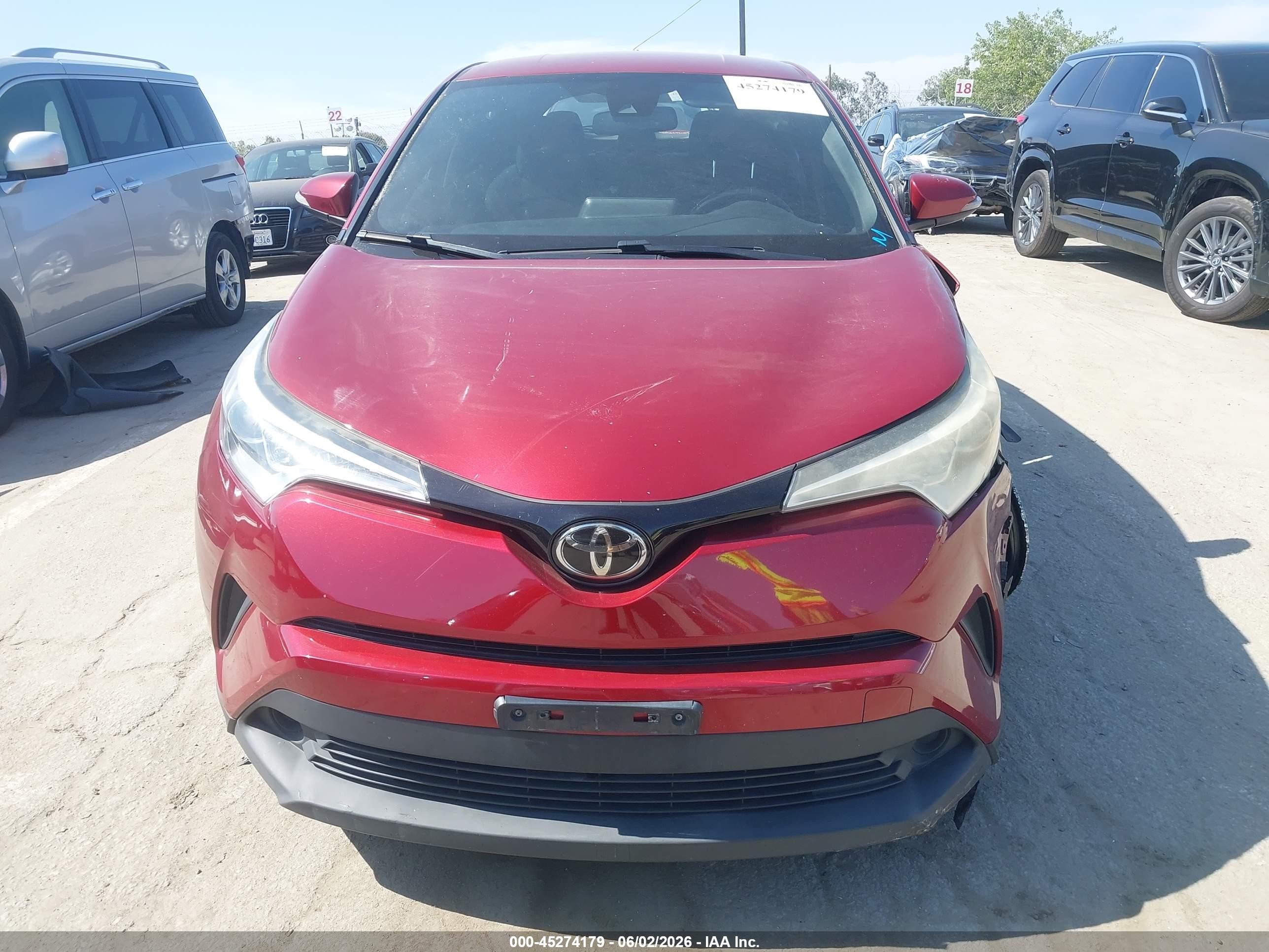 2018 Toyota C-hr Xle Red vin: NMTKHMBX6JR034170