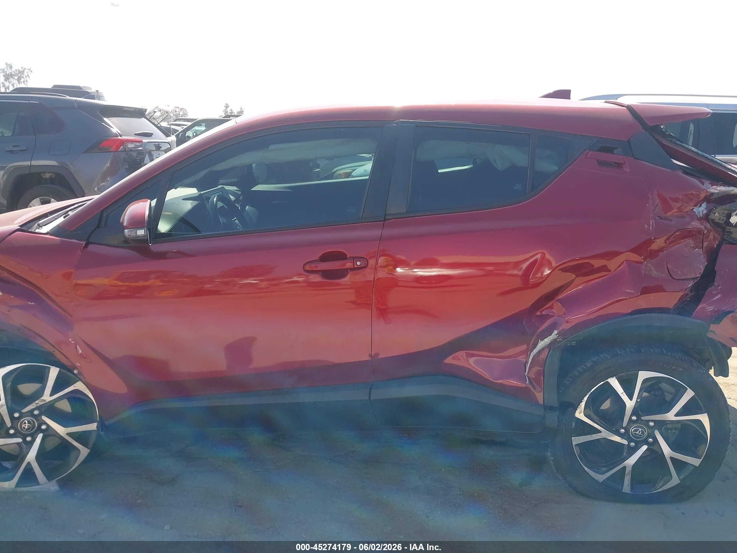 2018 Toyota C-hr Xle Red vin: NMTKHMBX6JR034170
