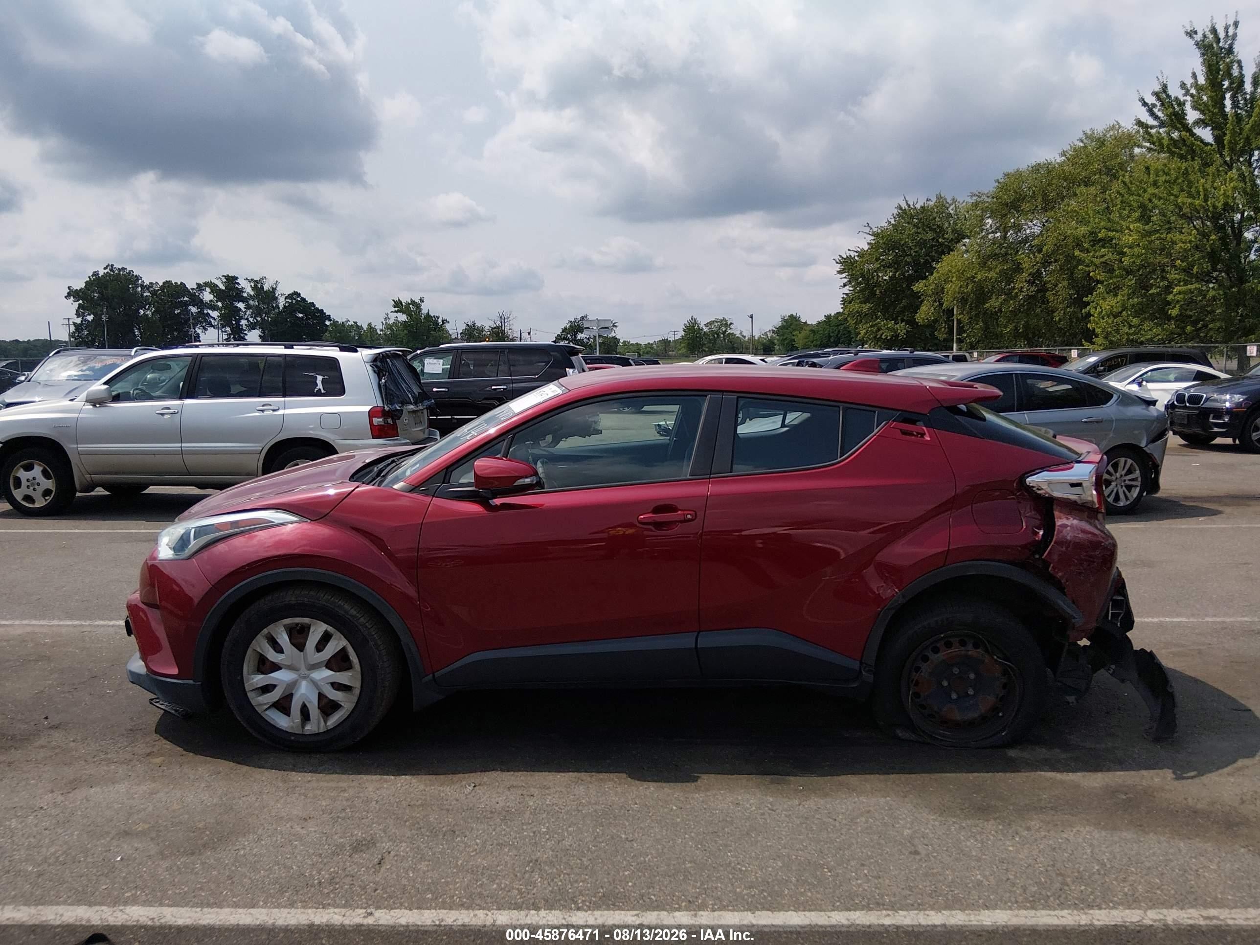 2019 Toyota C-hr Le Красный vin: NMTKHMBX6KR096136