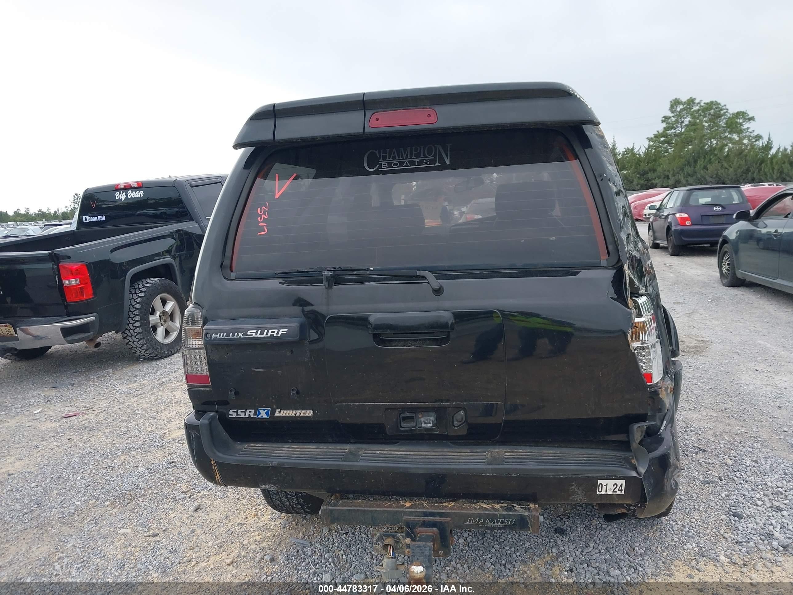 1997 Toyota Hilux Ssrs Limited   Black vin: RZN1859004100    