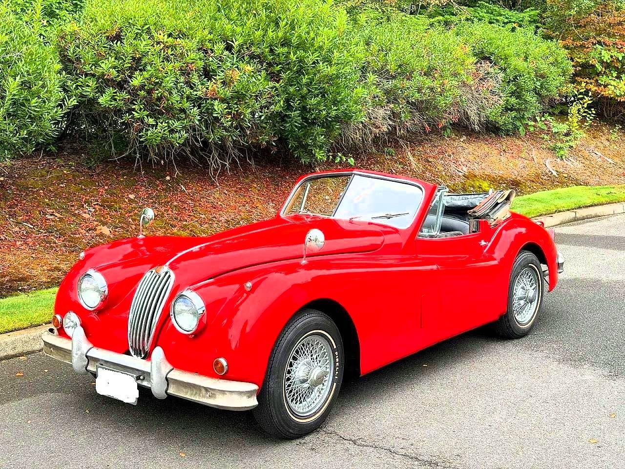 1956 Jaguar Xk140 4-speed Manual Transmission Red vin: S817586