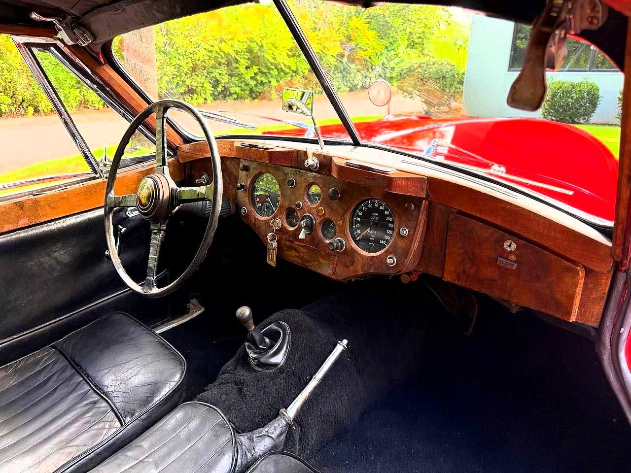 1956 Jaguar Xk140 4-speed Manual Transmission Red vin: S817586