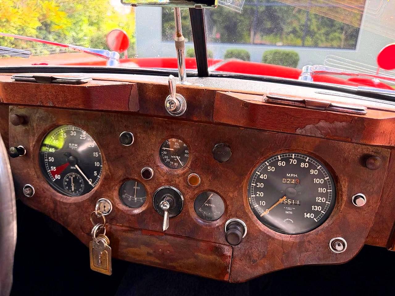 1956 Jaguar Xk140 4-speed Manual Transmission Red vin: S817586