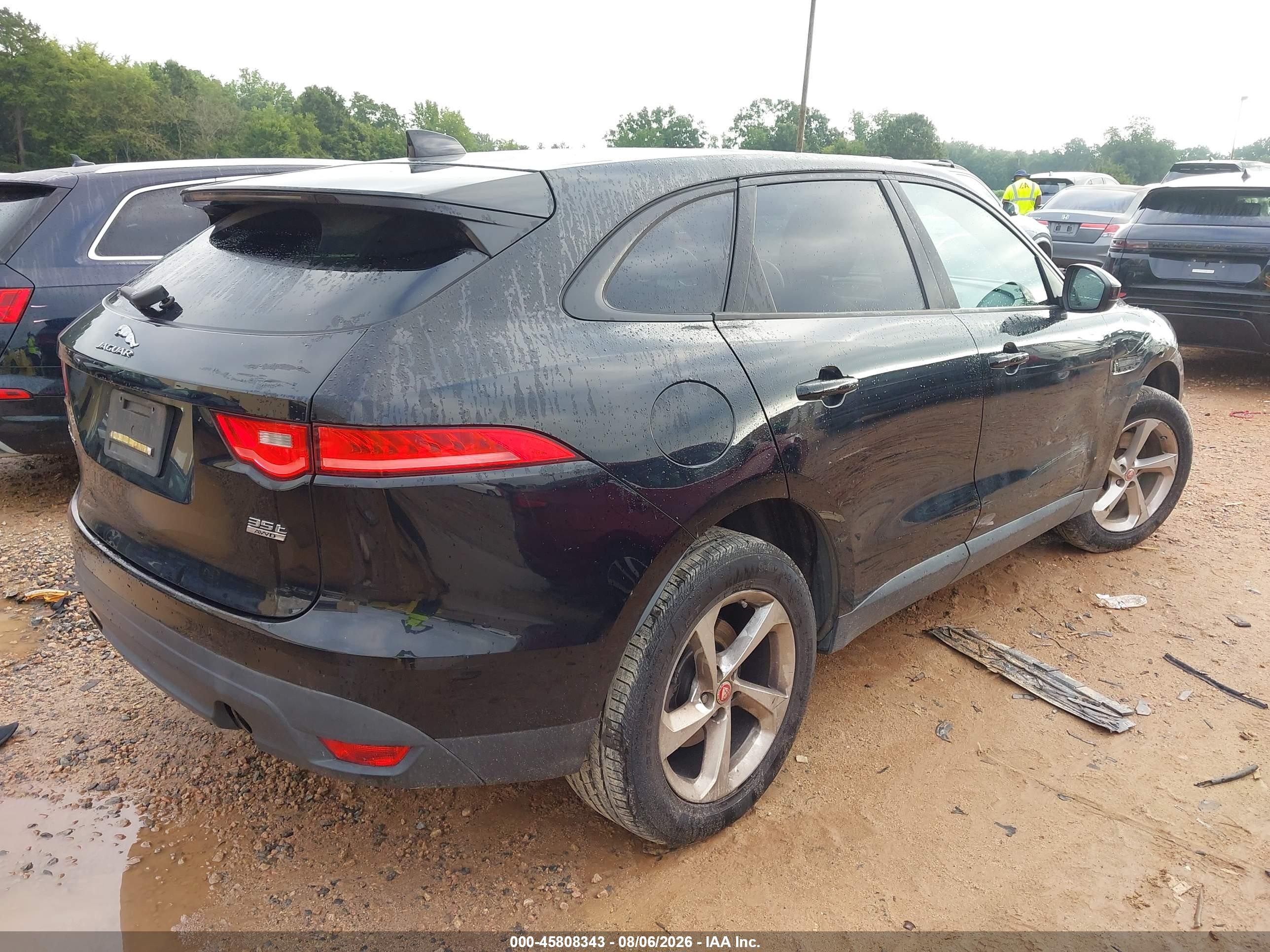 2017 Jaguar F-pace 35t Premium Черный vin: SADCJ2BV6HA489366