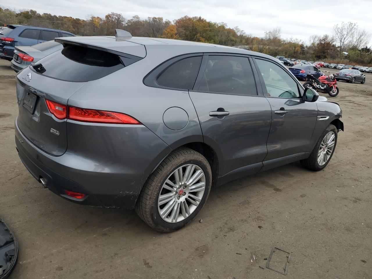 2018 Jaguar F-pace Premium Серый vin: SADCJ2EVXJA244278