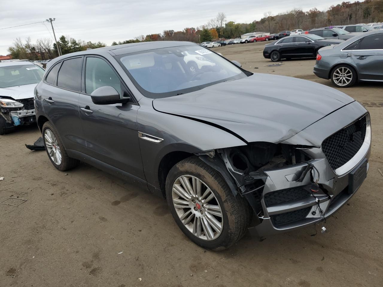 2018 Jaguar F-pace Premium Серый vin: SADCJ2EVXJA244278