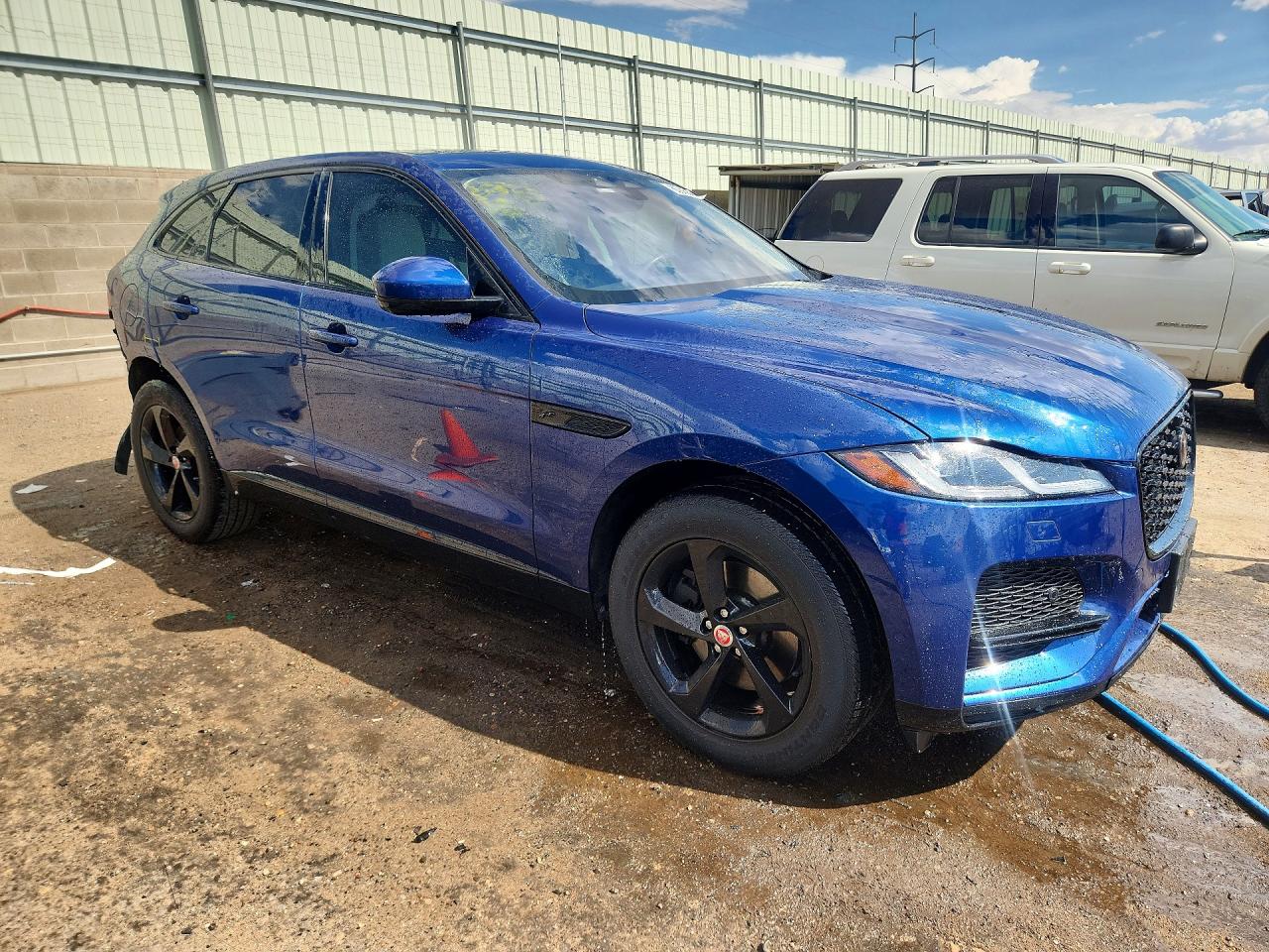 2021 Jaguar F-pace S Blue vin: SADCJ2EX3MA678113