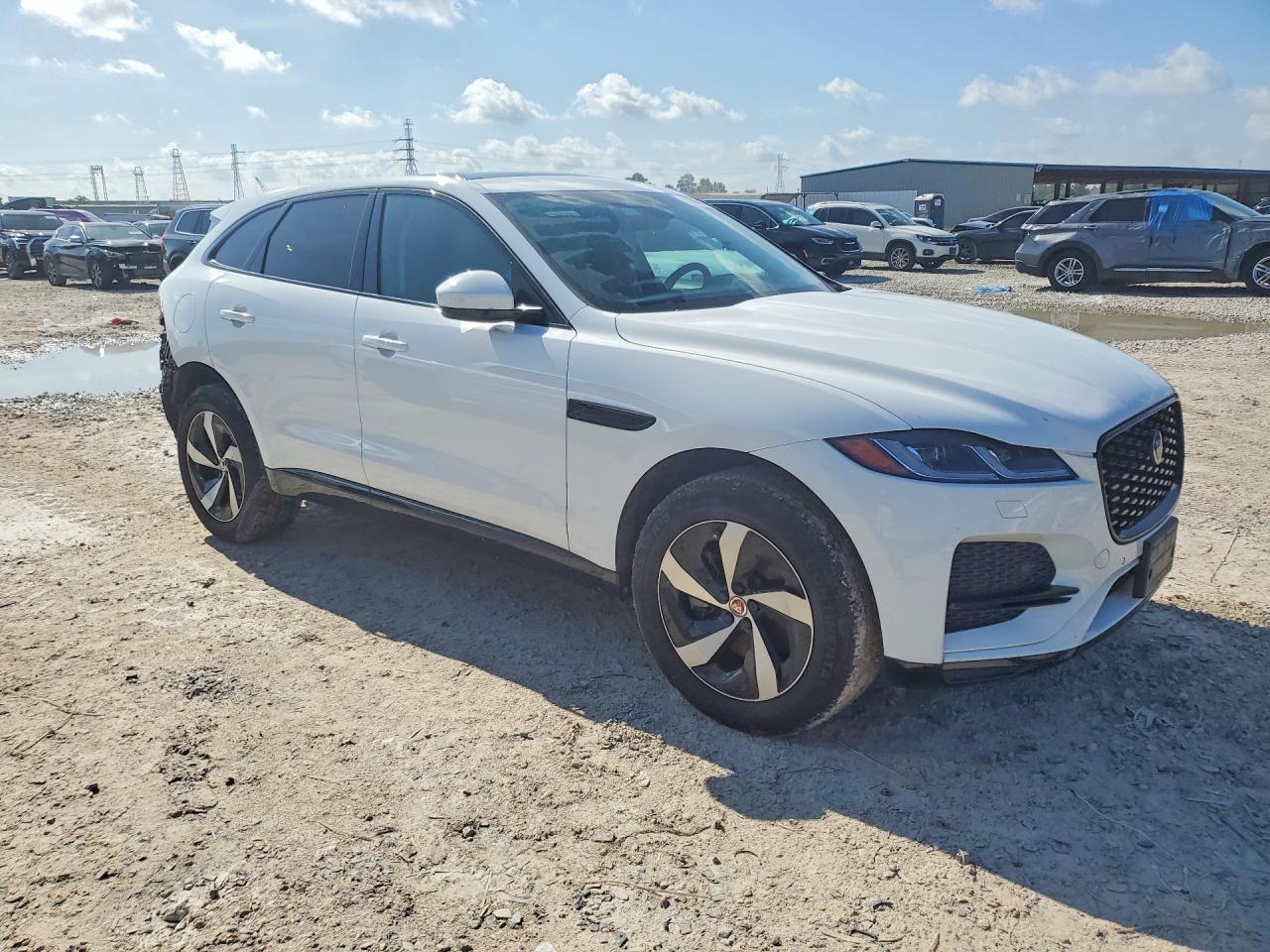 2022 Jaguar F-pace S White vin: SADCJ2EX6NA701109