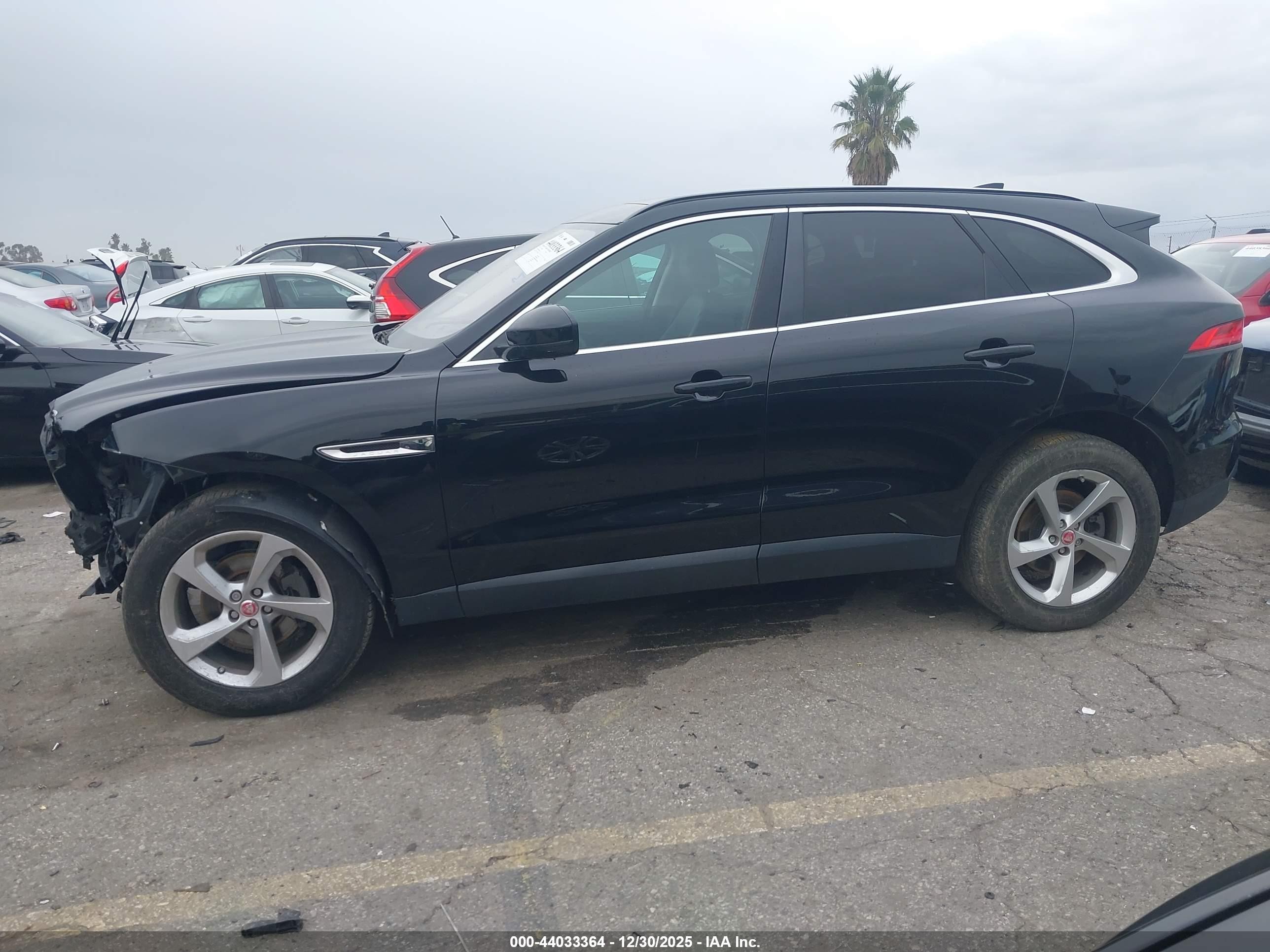 2019 Jaguar F-pace 25t Premium Черный vin: SADCJ2FX6KA396768