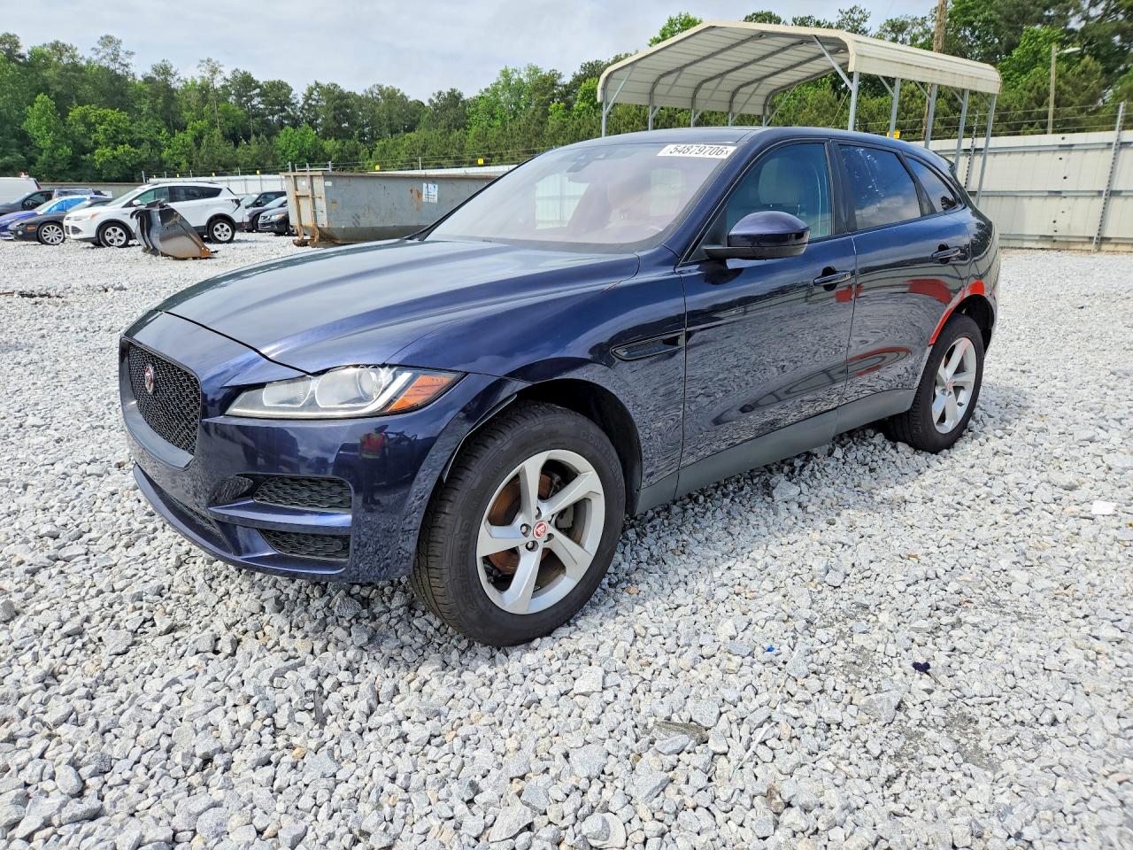 2019 Jaguar F-pace Premium Синий vin: SADCJ2FX8KA366235