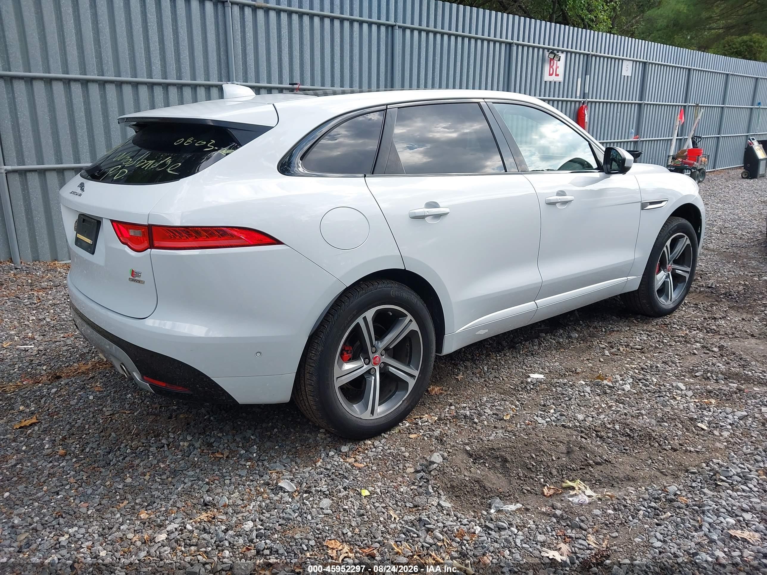 2017 Jaguar F-pace S White vin: SADCM2BV9HA079507