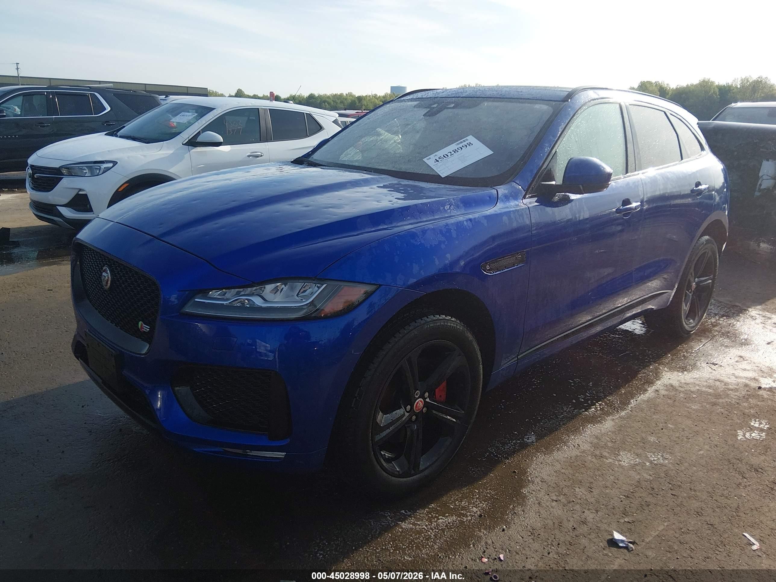 2018 Jaguar F-pace S Синий vin: SADCM2FVXJA246313