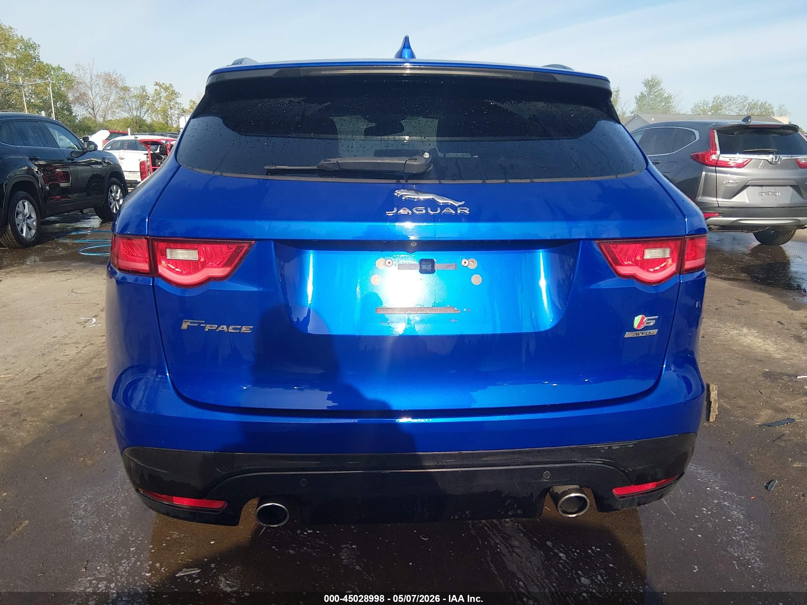 2018 Jaguar F-pace S Синий vin: SADCM2FVXJA246313