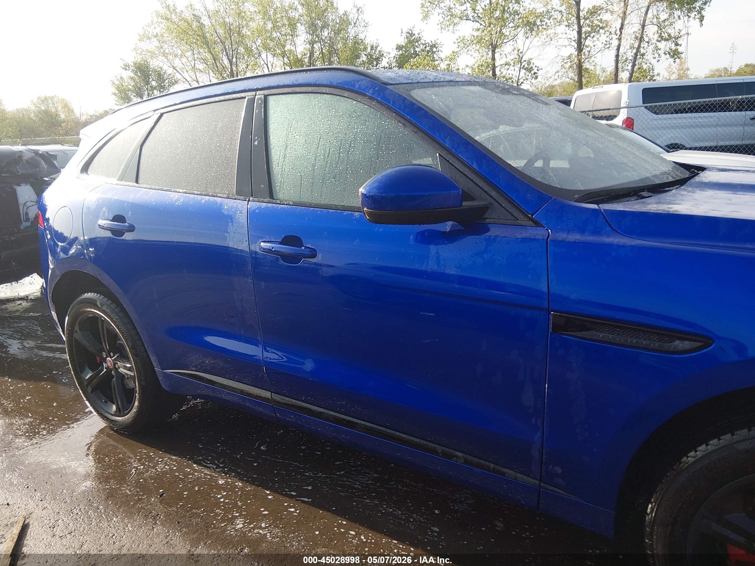 2018 Jaguar F-pace S Синий vin: SADCM2FVXJA246313