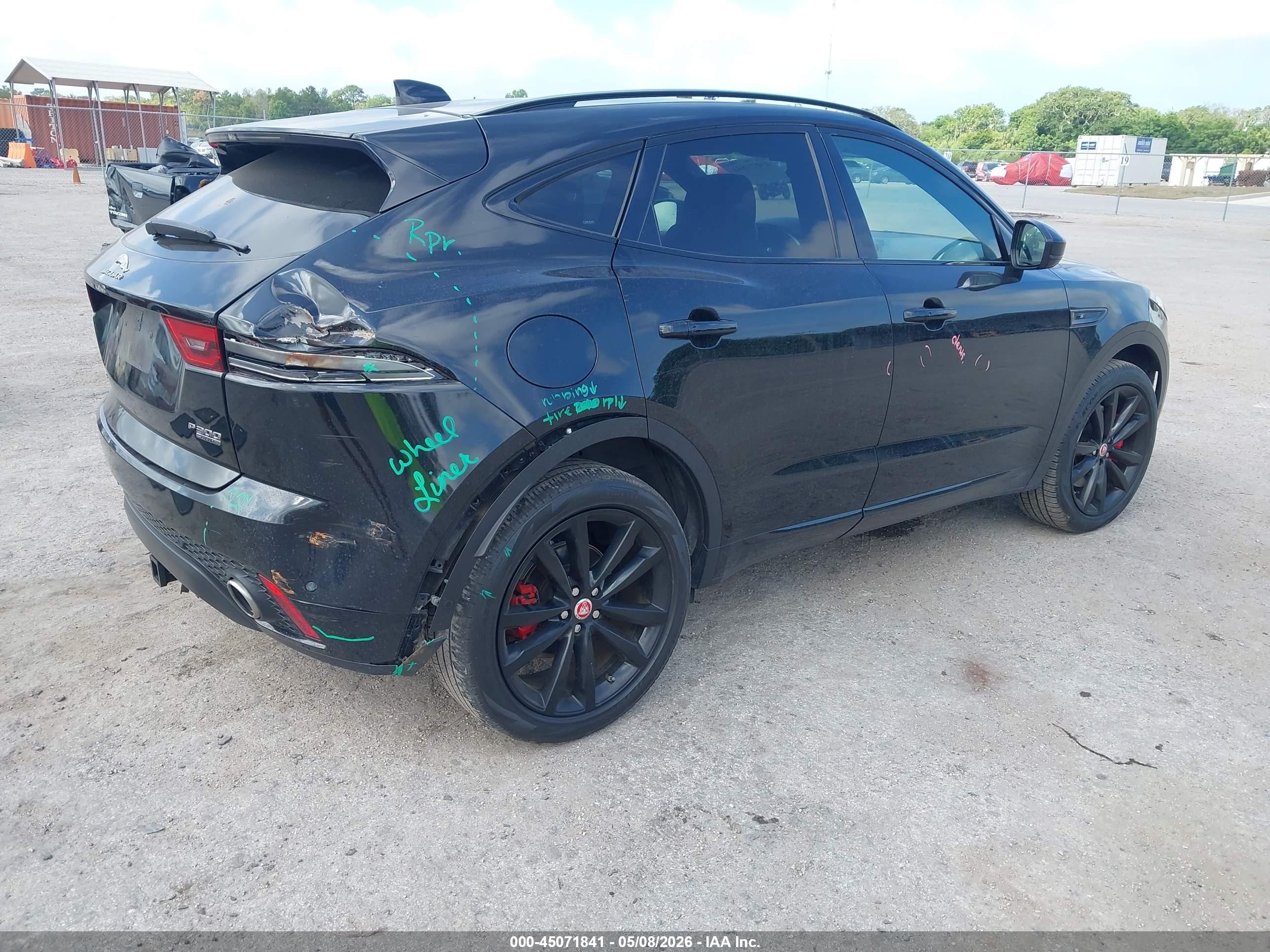 2018 Jaguar E-pace R-dynamic S Черный vin: SADFT2GX4J1Z29835