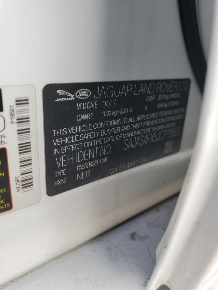 2018 Jaguar Xe White vin: SAJAS4FX5JCP19501