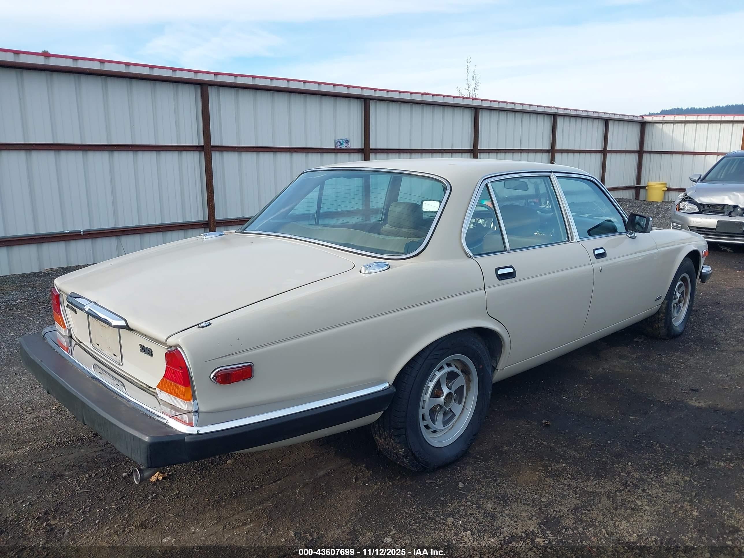 1985 Jaguar Xj6   White vin: SAJAV1340FC394392