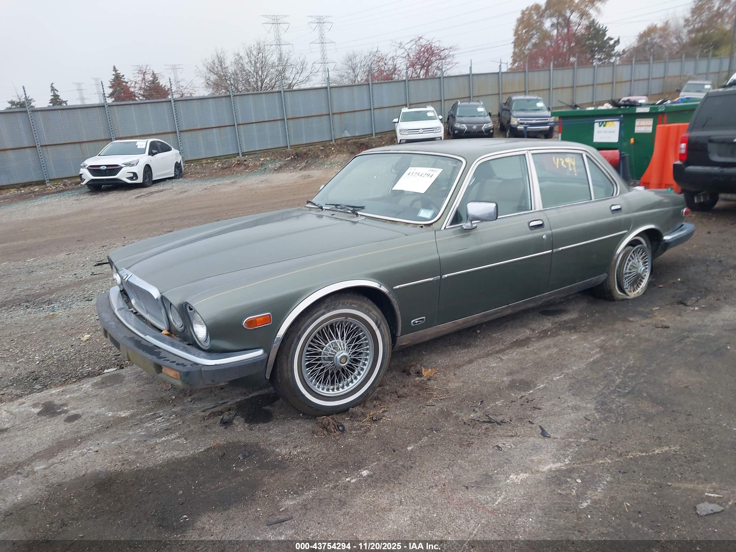 1985 Jaguar Xj6 Vanden Plas Green vin: SAJAY1346FC391682