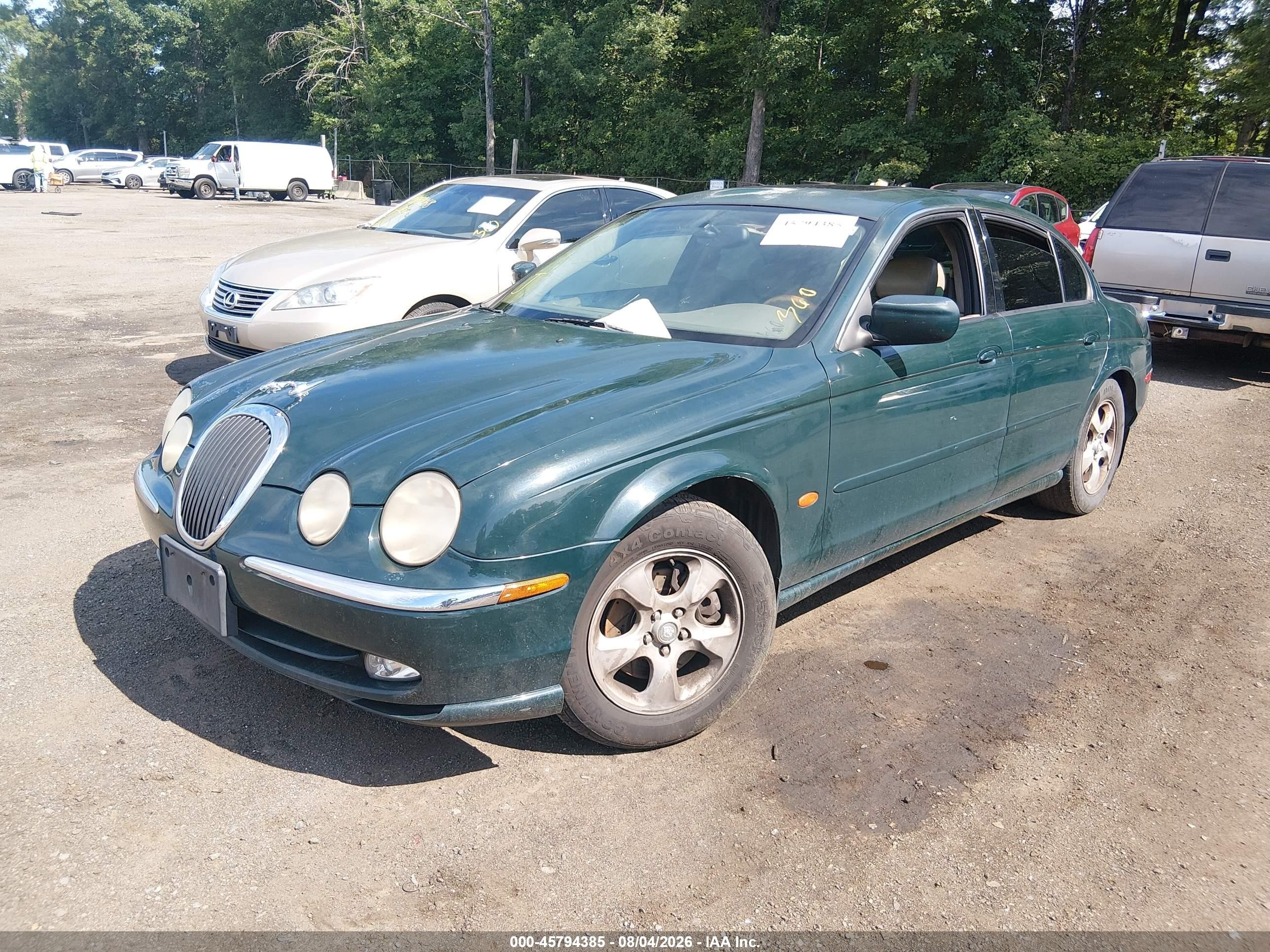 2000 Jaguar S-type 3.0l V6 Зеленый vin: SAJDA01C1YFL18081