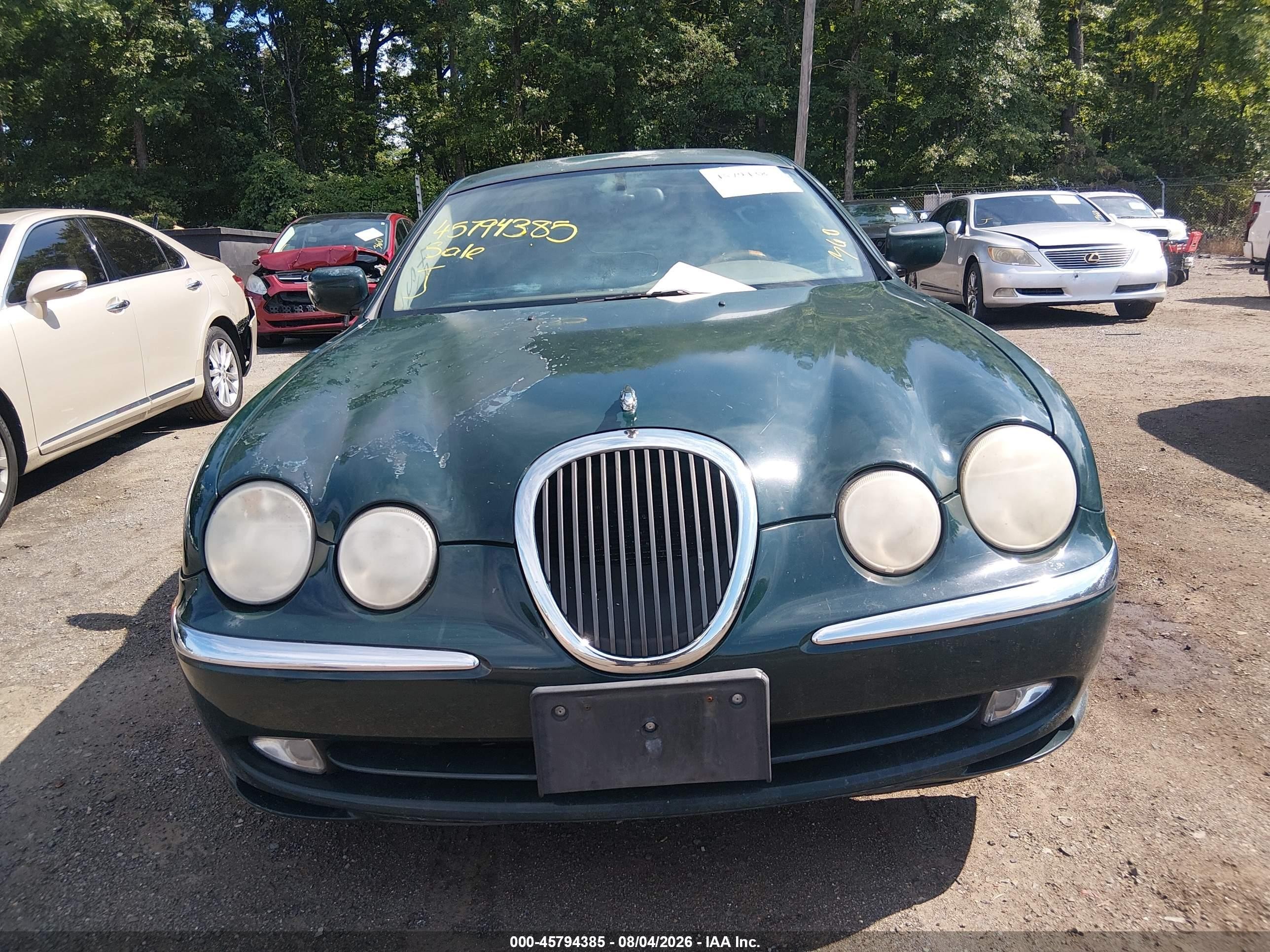 2000 Jaguar S-type 3.0l V6 Зеленый vin: SAJDA01C1YFL18081