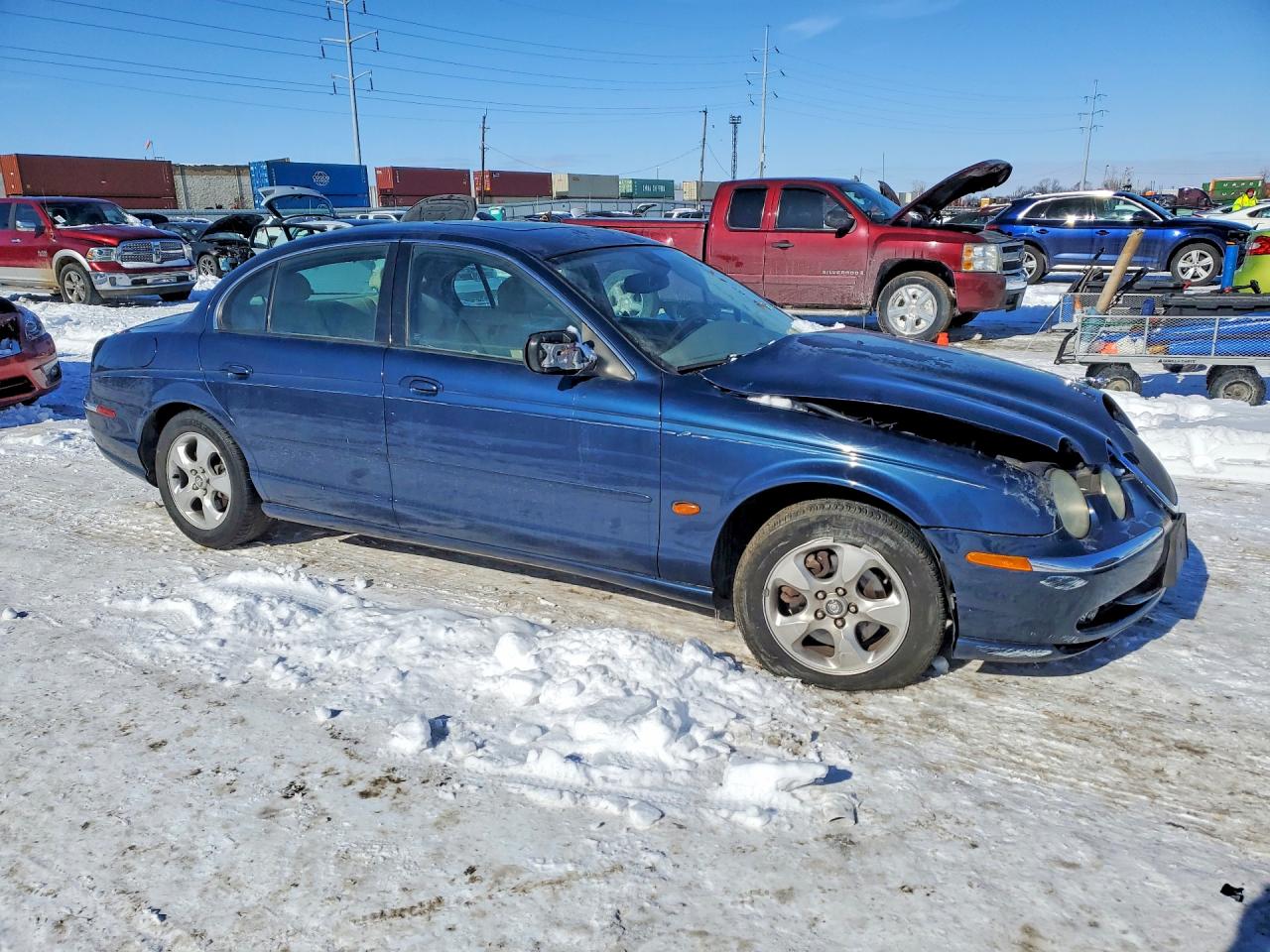 2000 Jaguar S-type Blue vin: SAJDA01C2YFL28800