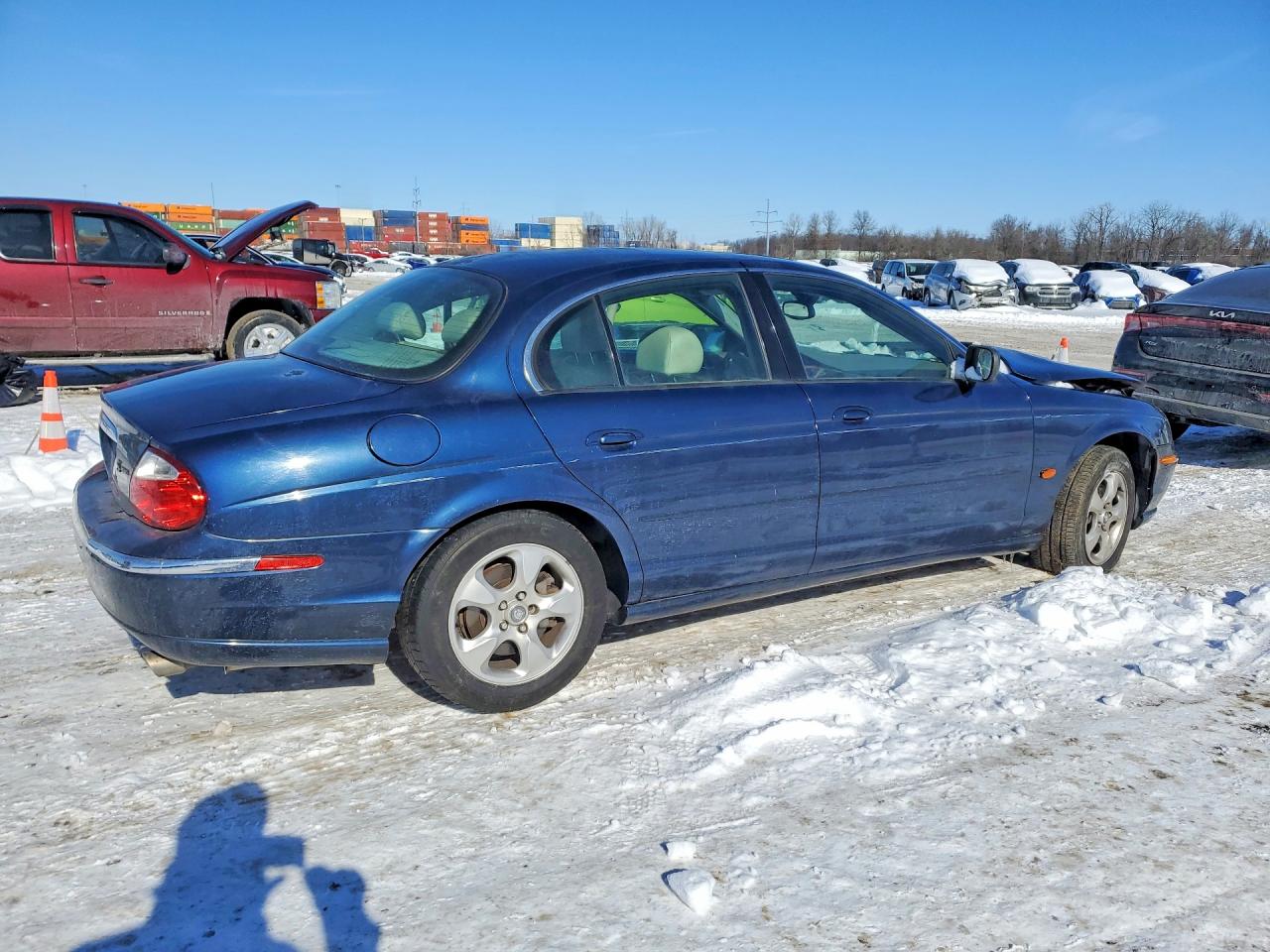 2000 Jaguar S-type Blue vin: SAJDA01C2YFL28800